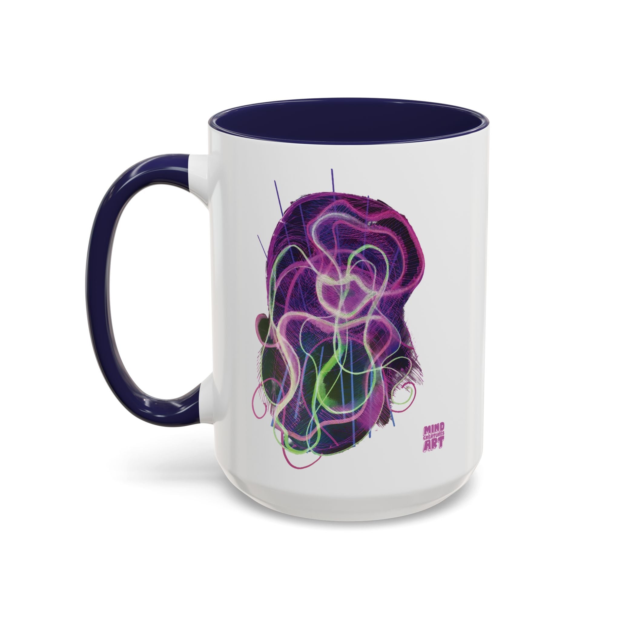 Davy Jones (Electric Purple) Accent Coffee Mug (11oz, 15oz)