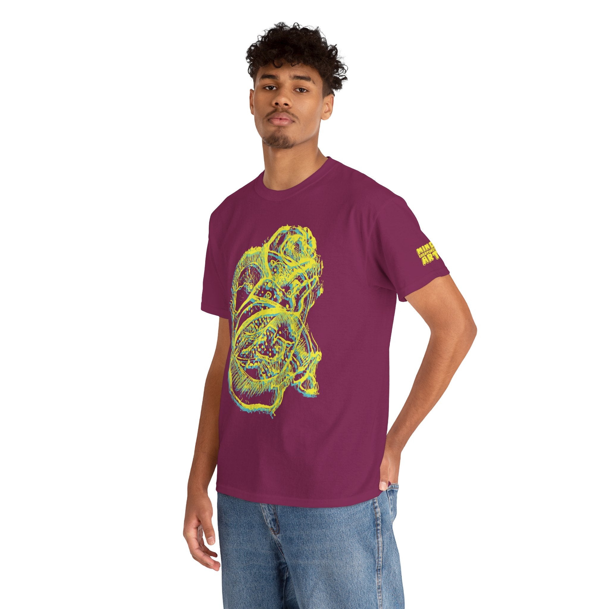 Exploration (Blur, Yellow & Blue) Unisex Heavy Cotton Tee