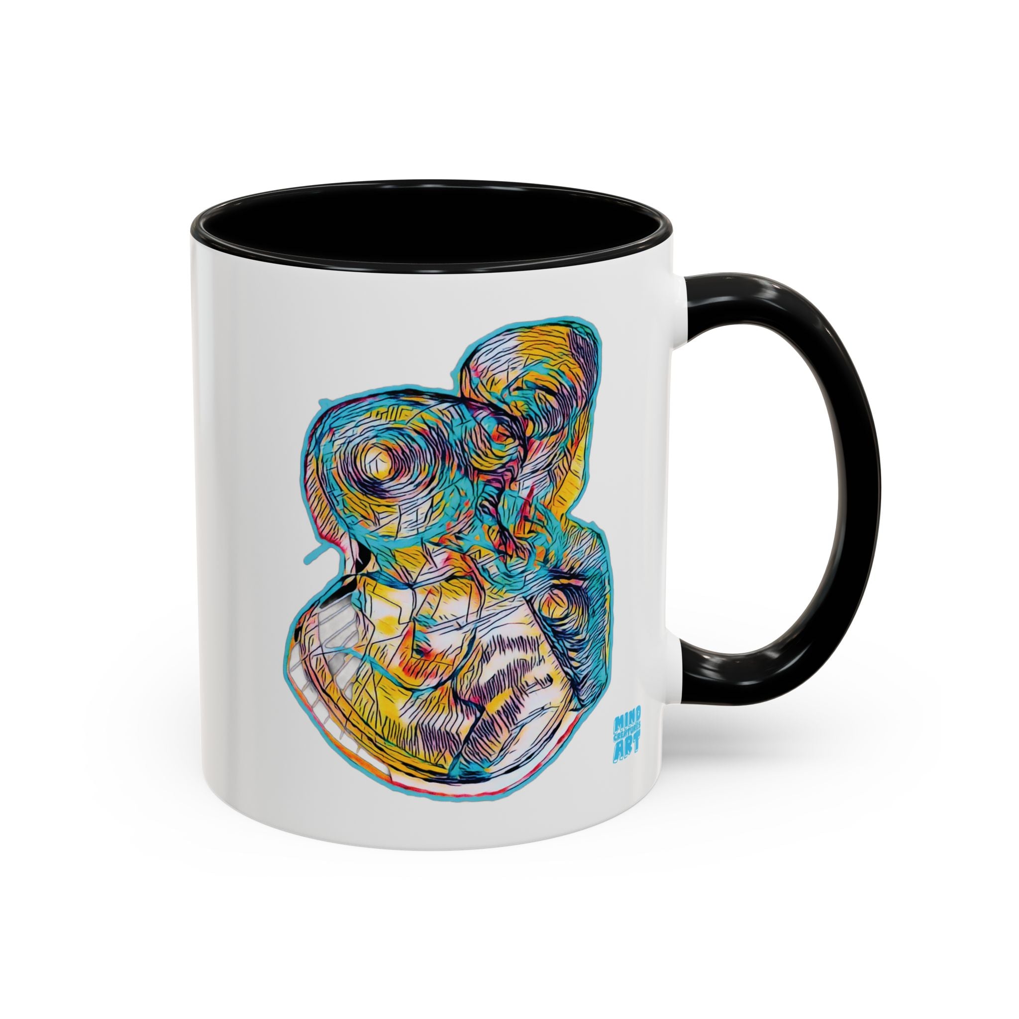 Curiosity (Teal) Accent Coffee Mug (11oz, 15oz)
