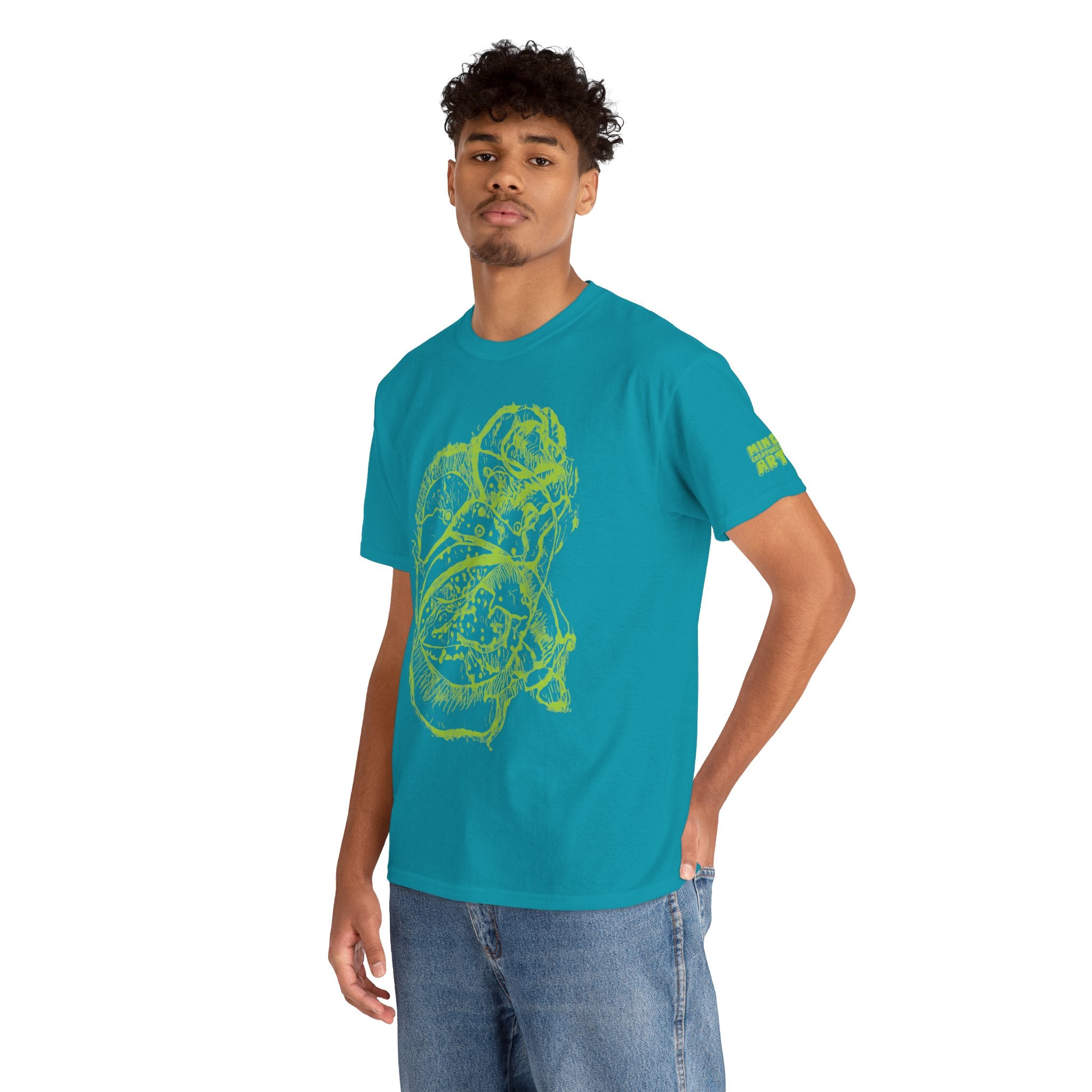 Exploration (Lime) Unisex Heavy Cotton Tee