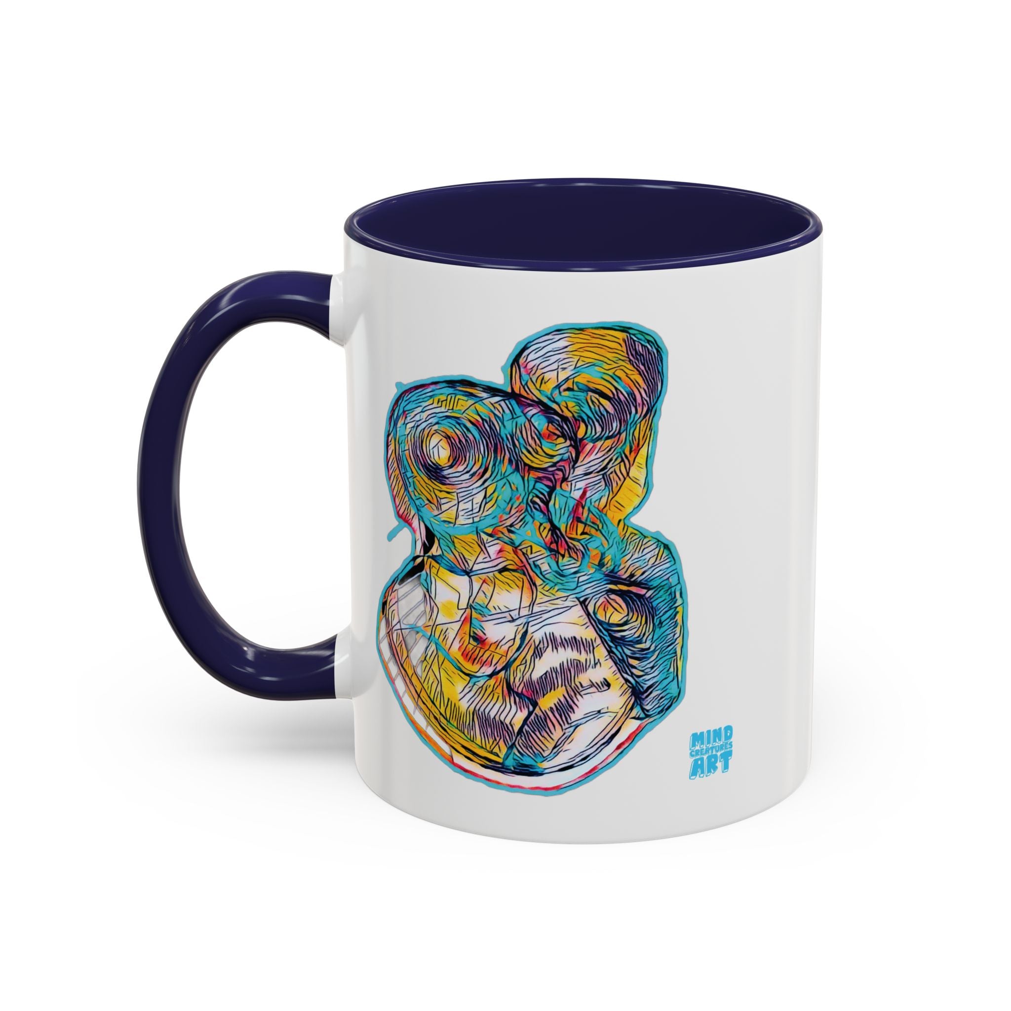 Curiosity (Teal) Accent Coffee Mug (11oz, 15oz)
