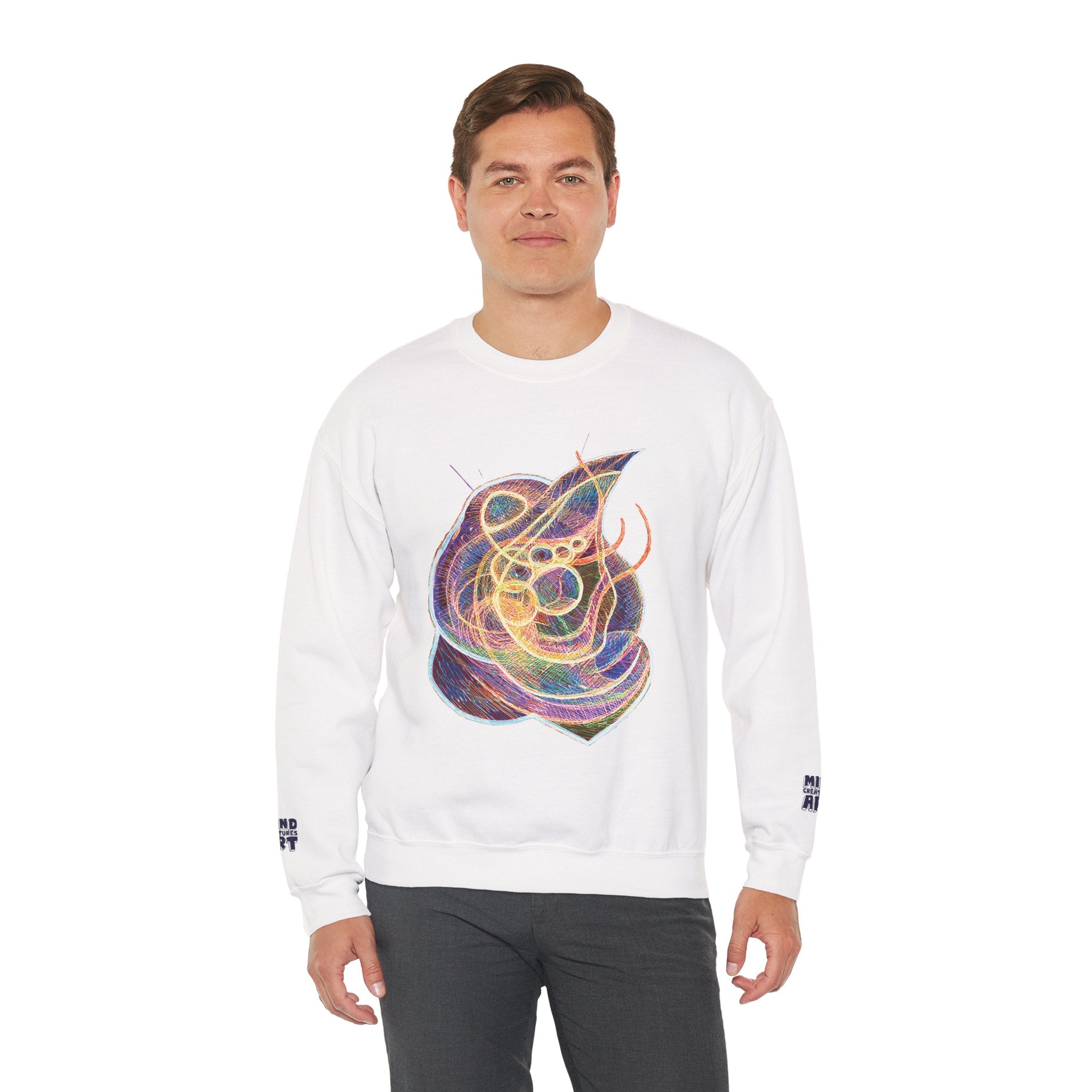 Renewal (Electric Yellow & Purple) Unisex Heavy Blend™ Crewneck Sweatshirt