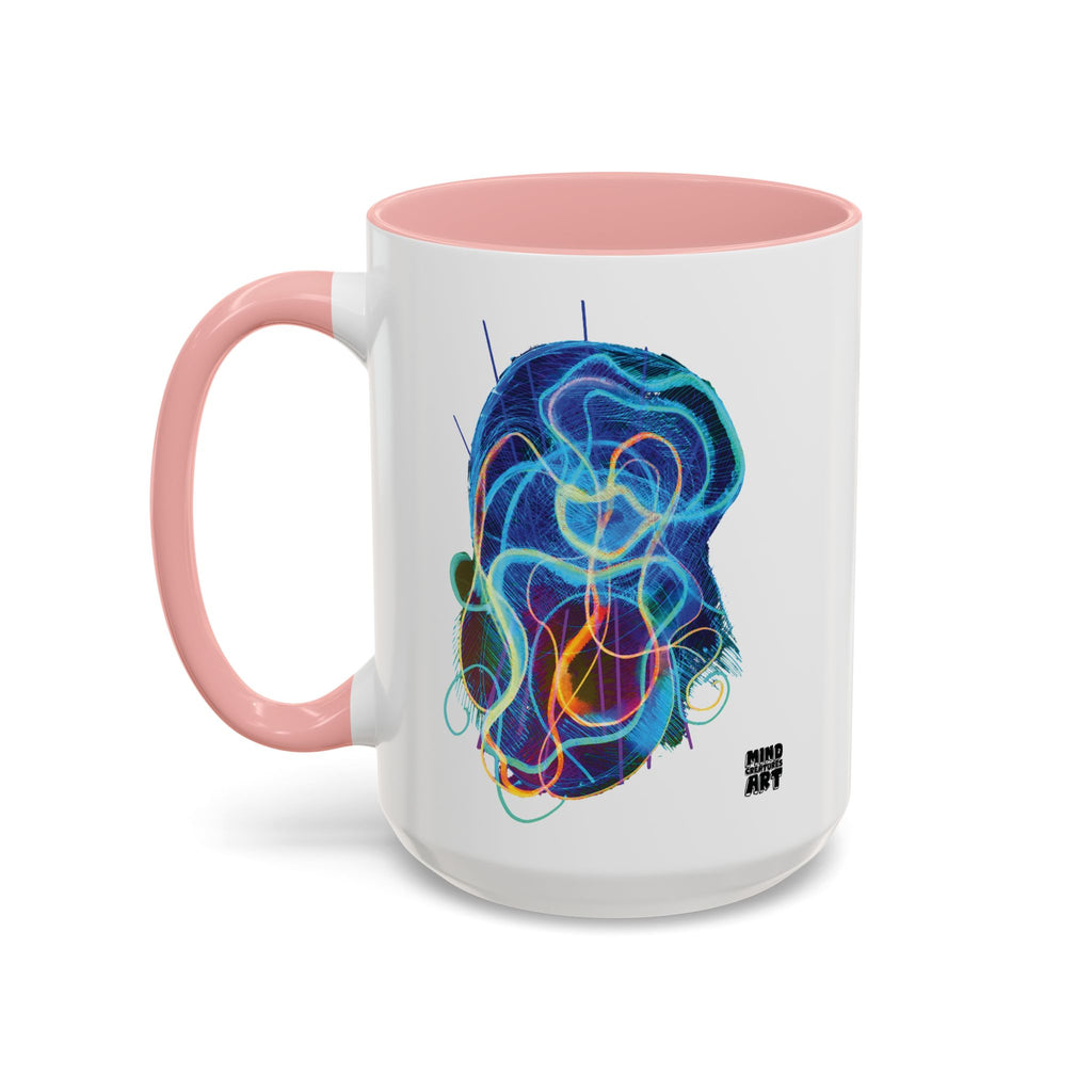 Davy Jones (Electric Blue) Accent Coffee Mug (11oz, 15oz)