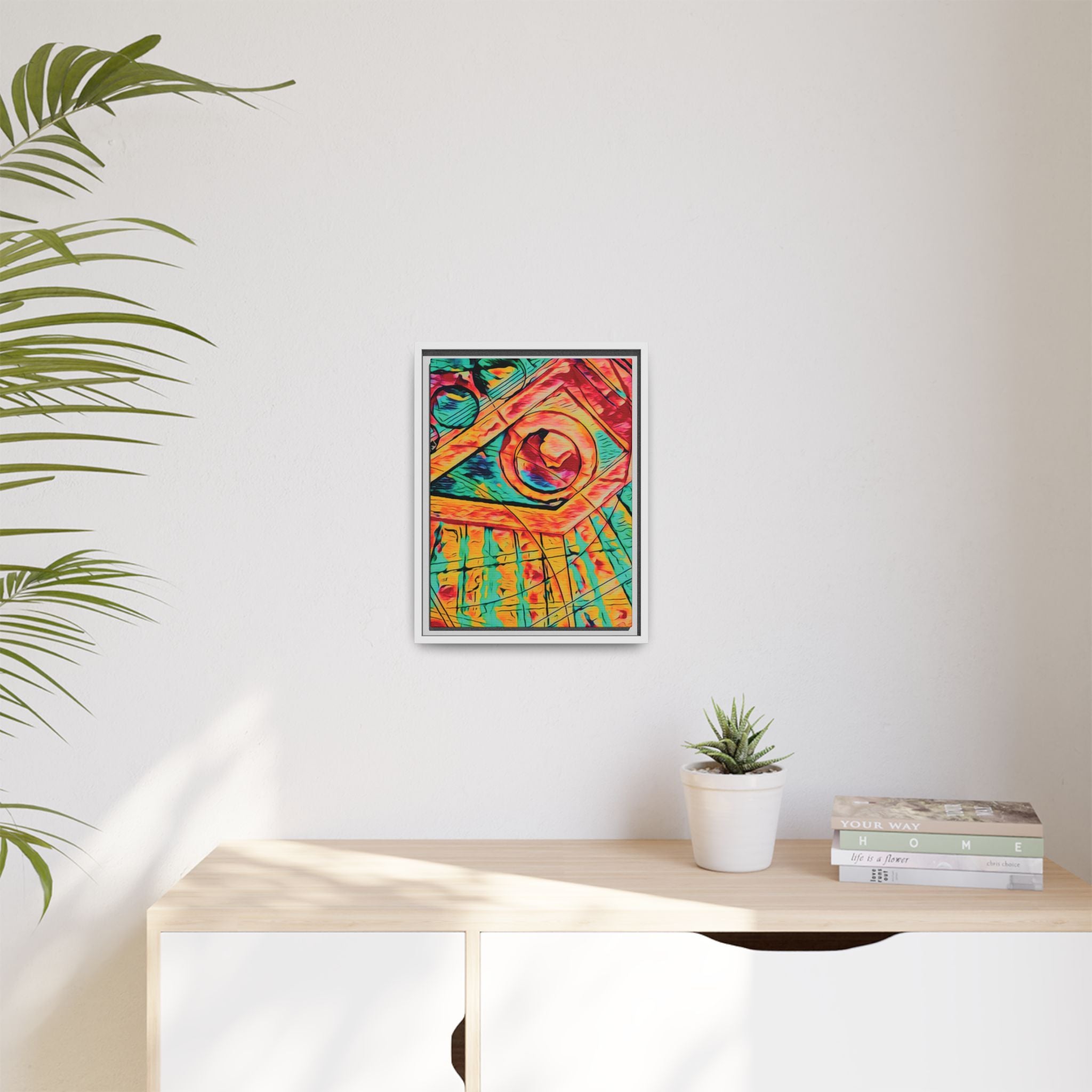 Love (Bright) Matte Canvas, Framed