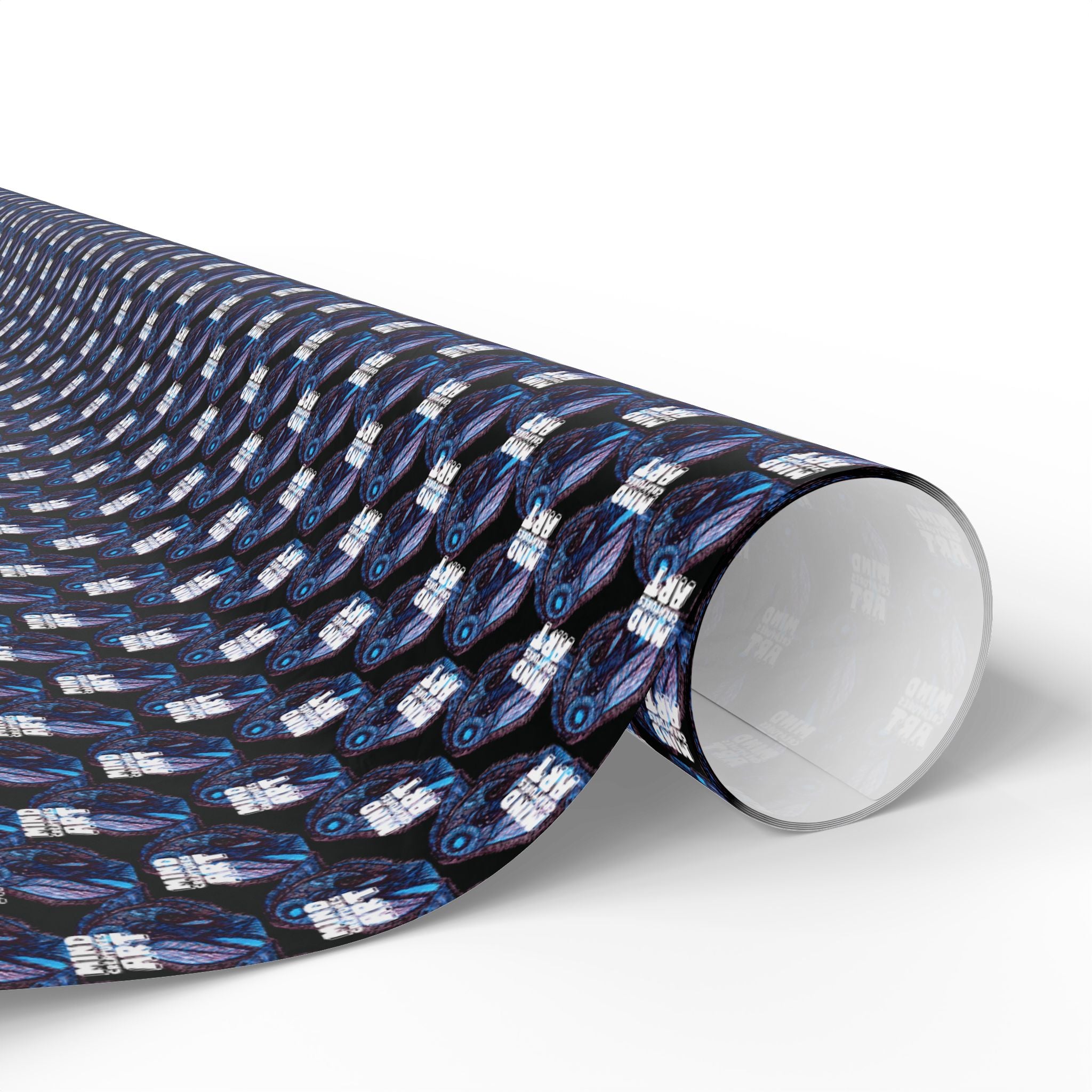 Who Are You? (Black Background, White Logo) Heavy Wrapping Paper