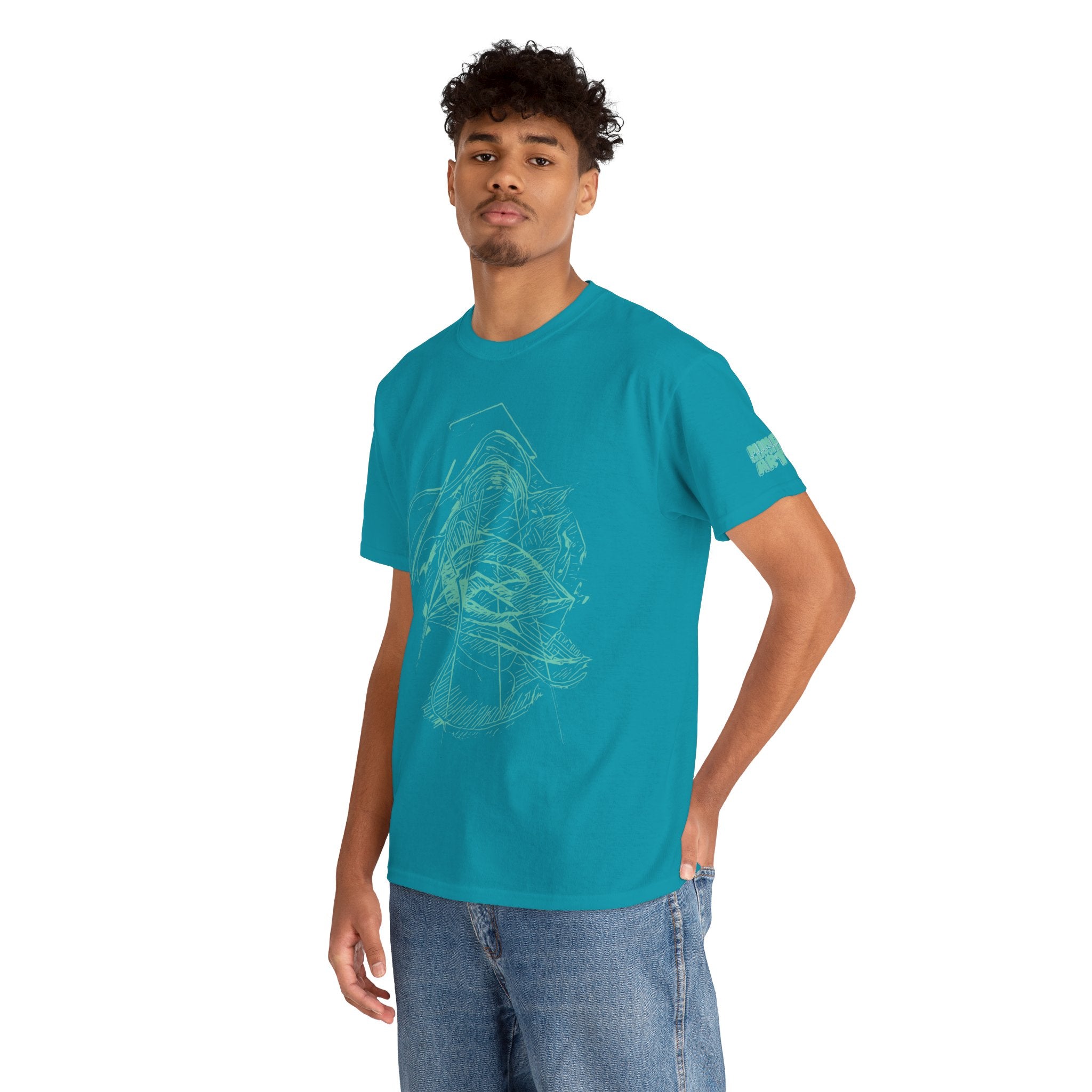 Dive Reflex (Teal) Unisex Heavy Cotton Tee