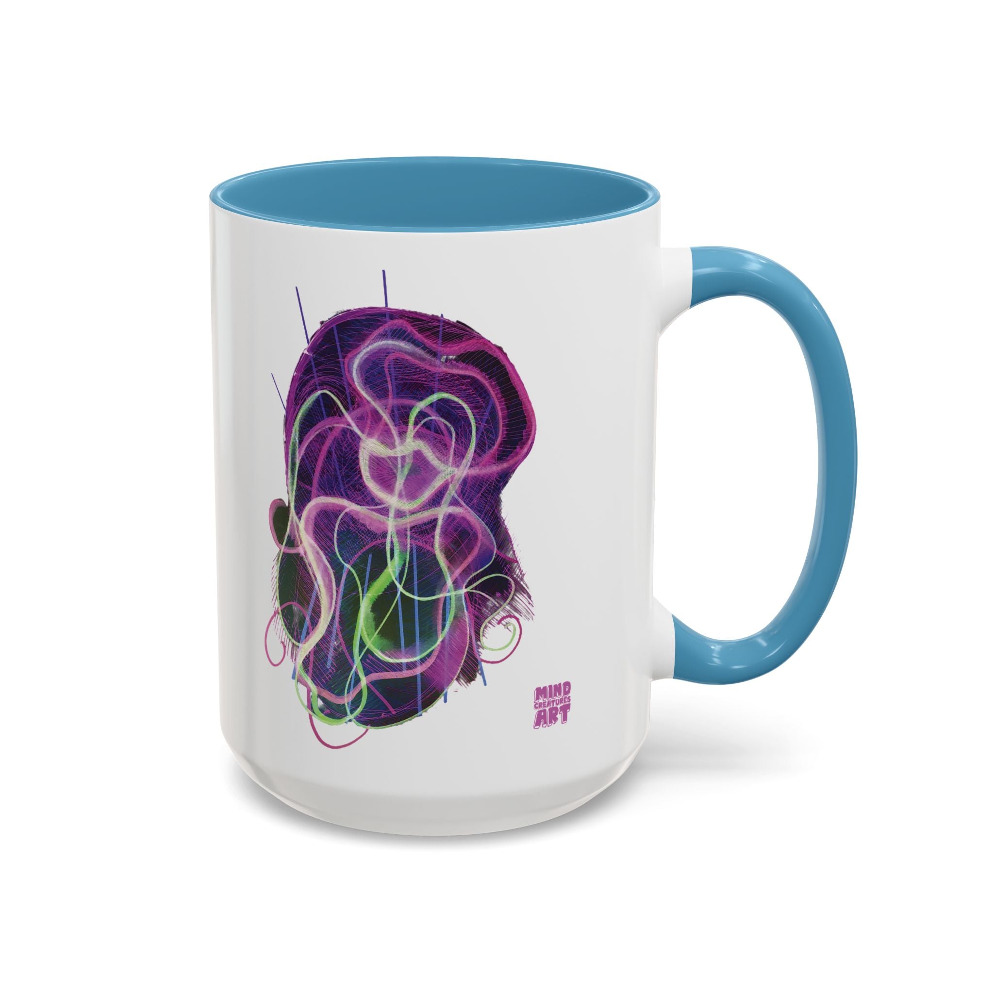 Davy Jones (Electric Purple) Accent Coffee Mug (11oz, 15oz)