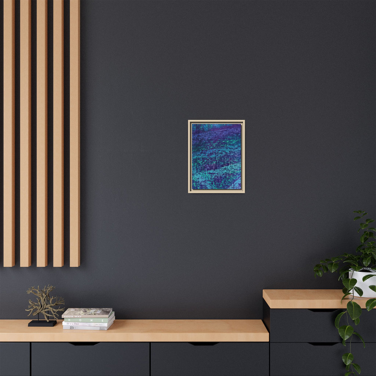 Lagoon Matte Canvas, Framed