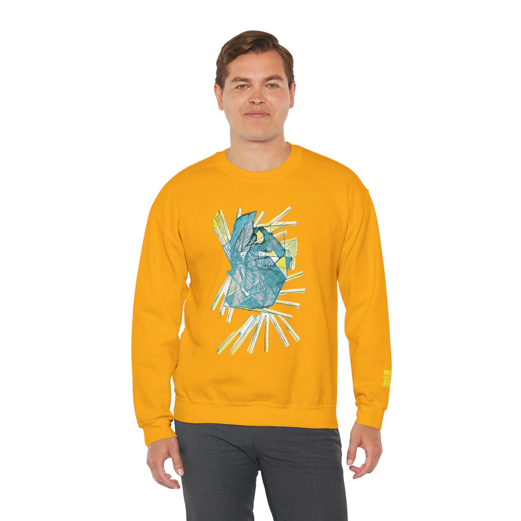 Lightspeed (Aqua) Unisex Heavy Blend™ Crewneck Sweatshirt