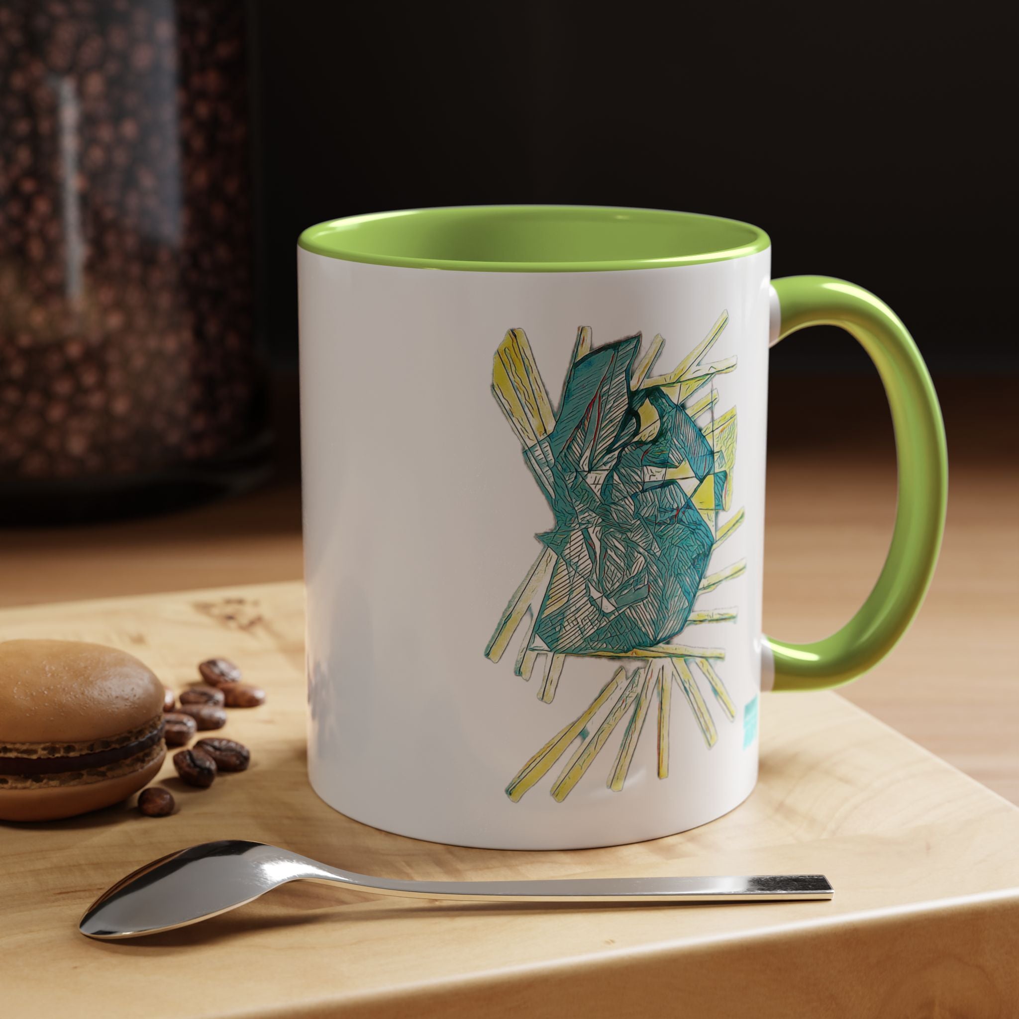 Lightspeed (Aqua) Accent Coffee Mug (11oz, 15oz)