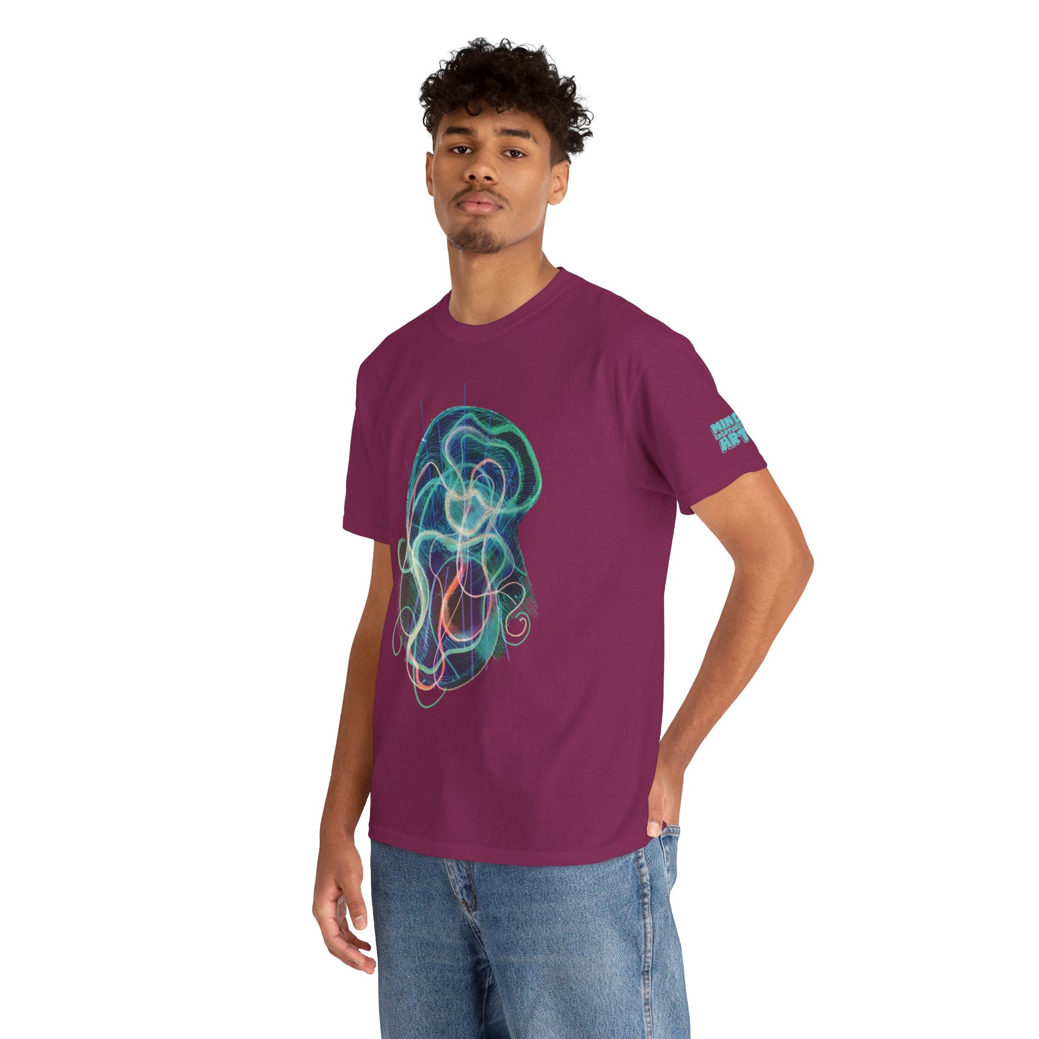 Davy Jones (Electric Teal) Unisex Heavy Cotton Tee