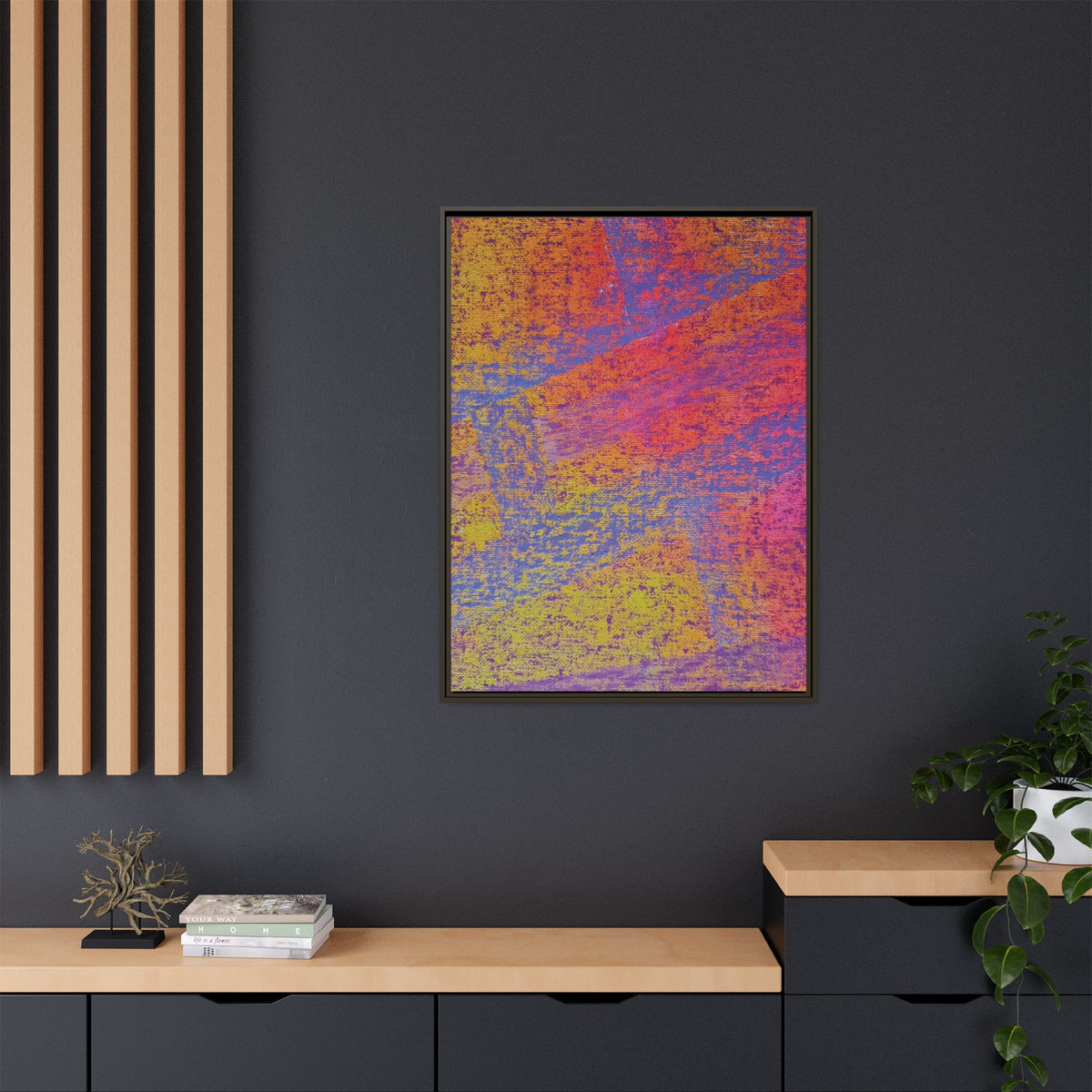 Sunset Matte Canvas, Framed