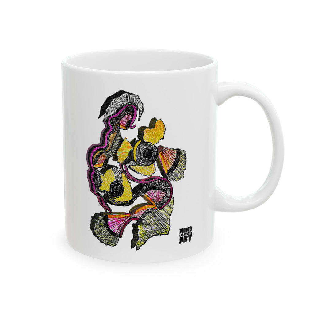 Crimson Teacher White Ceramic Mug, (11oz, 15oz)