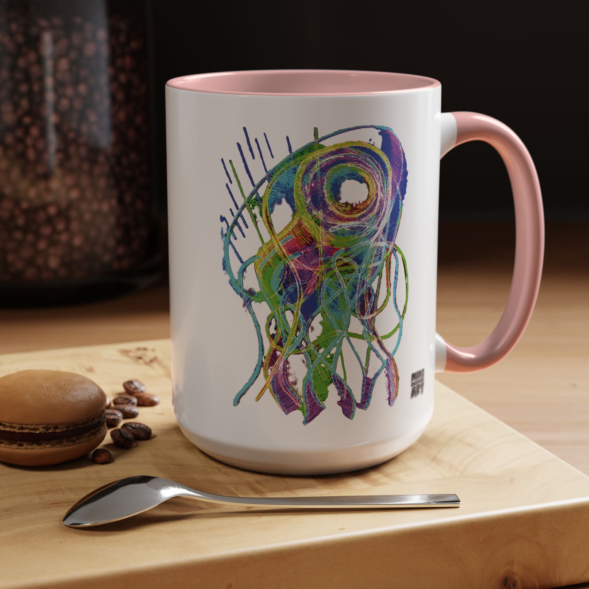 Jelly Jam (Neon) Accent Coffee Mug (11oz, 15oz)