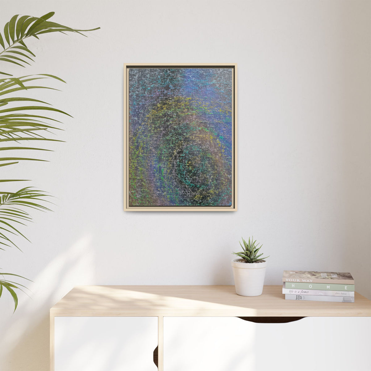 Iridescent (V2) Matte Canvas, Framed