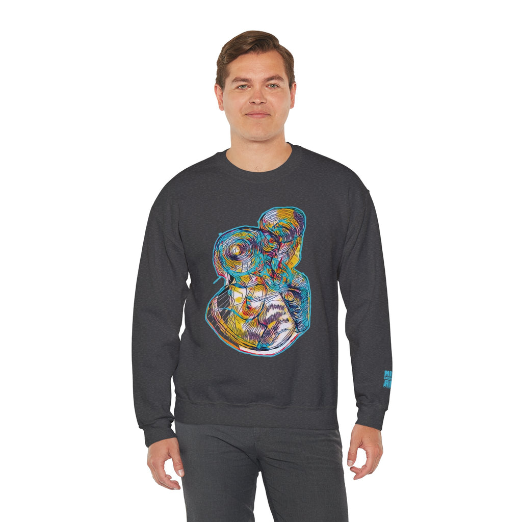 Curiosity (Aqua) Unisex Heavy Blend™ Crewneck Sweatshirt