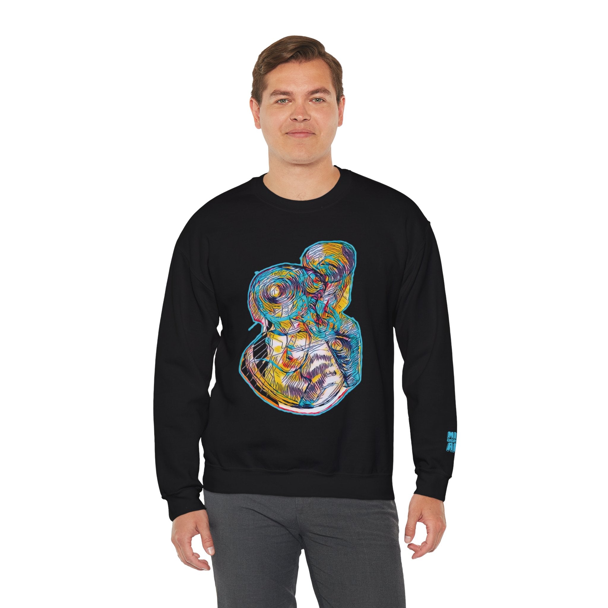 Curiosity (Aqua) Unisex Heavy Blend™ Crewneck Sweatshirt