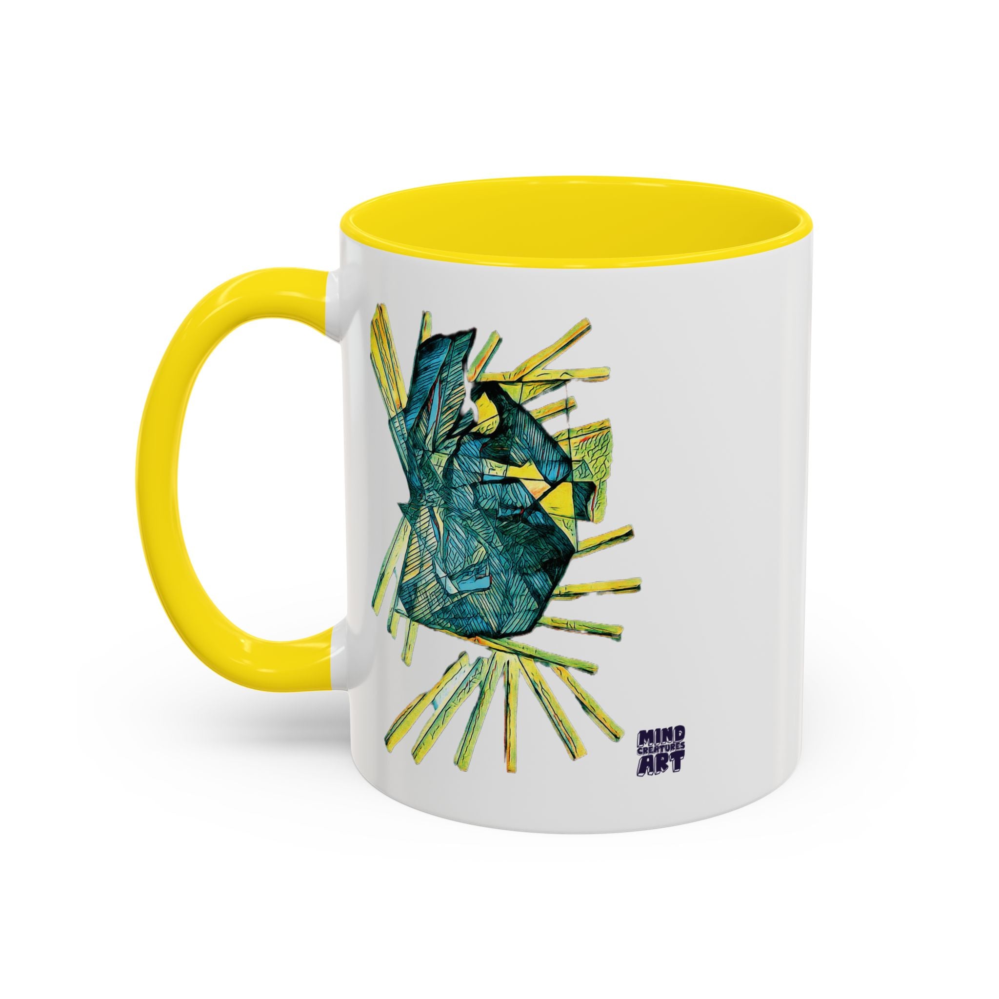 Lightspeed (Teal) Accent Coffee Mug (11oz, 15oz)