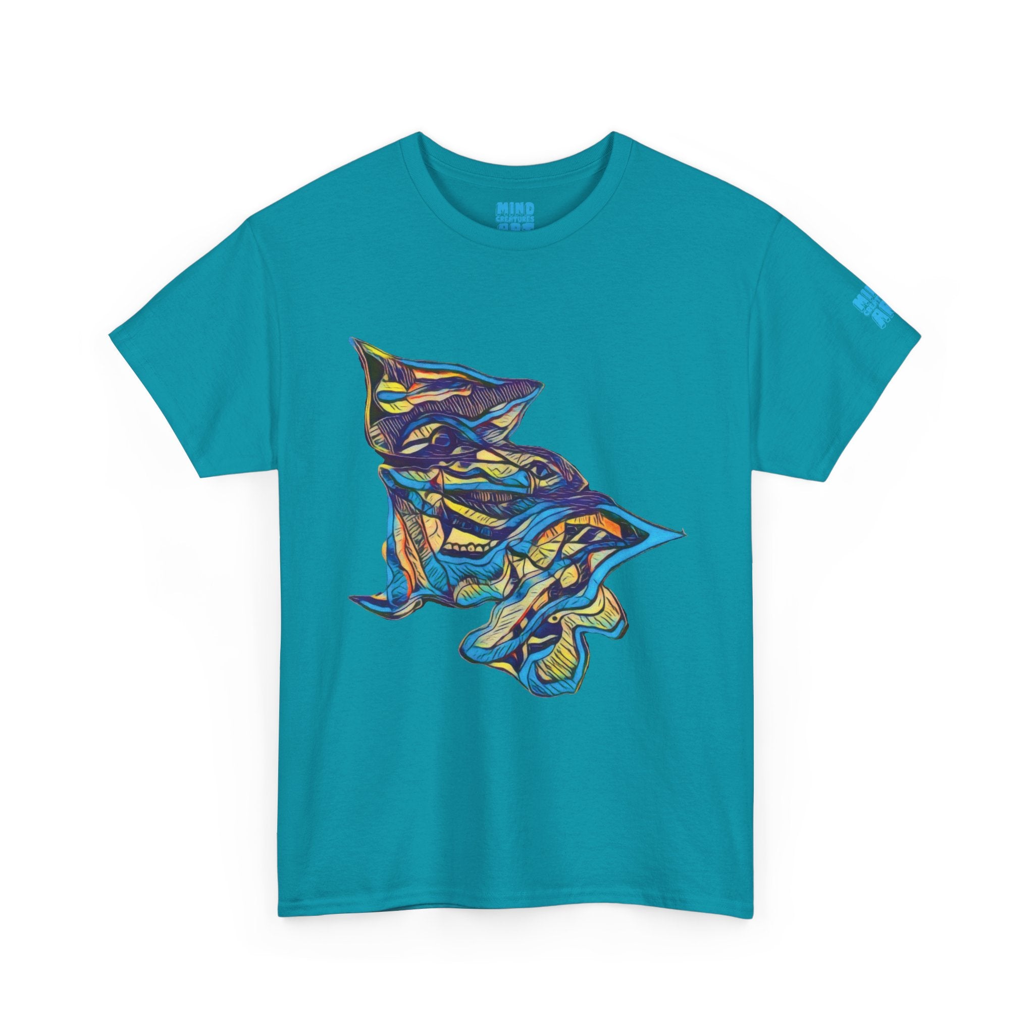 Cheshire (Blue & Yellow) Unisex Heavy Cotton Tee
