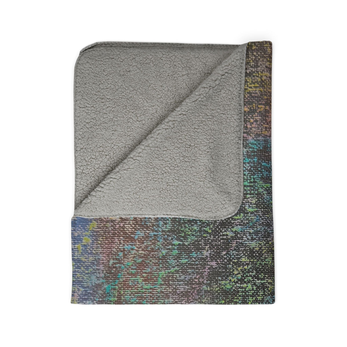 Iridescent Fleece Sherpa Blanket