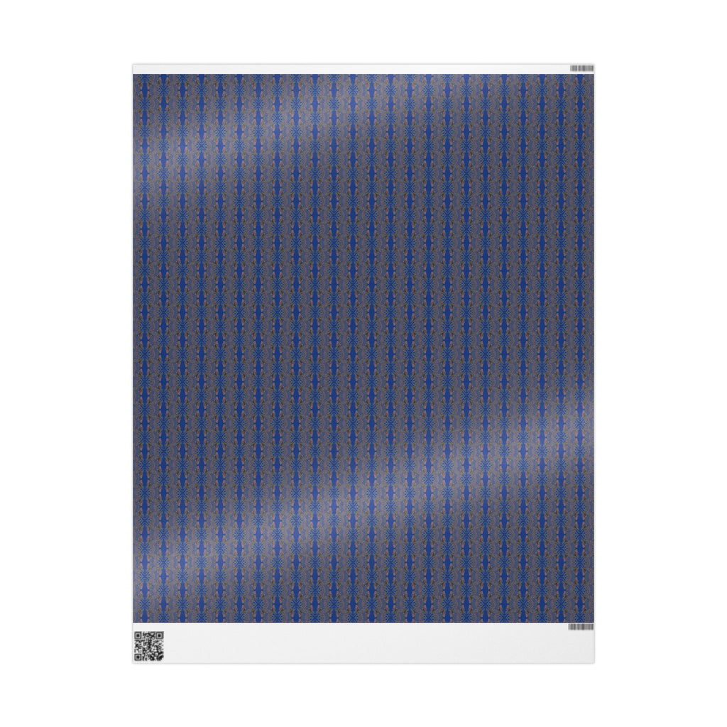 Vessel (Neon, Mirror, Blue Background) Heavy Wrapping Paper