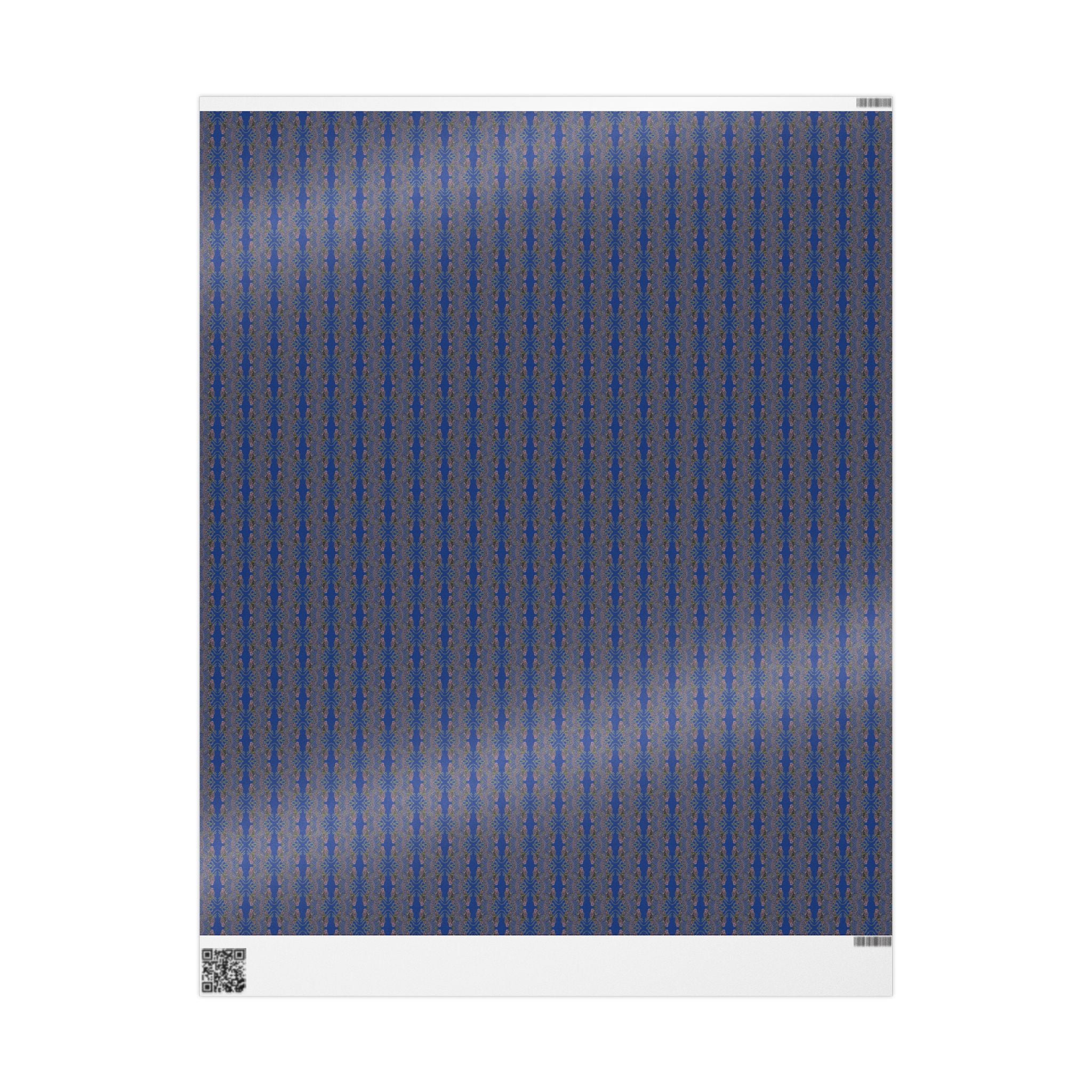 Vessel (Neon, Mirror, Blue Background) Heavy Wrapping Paper