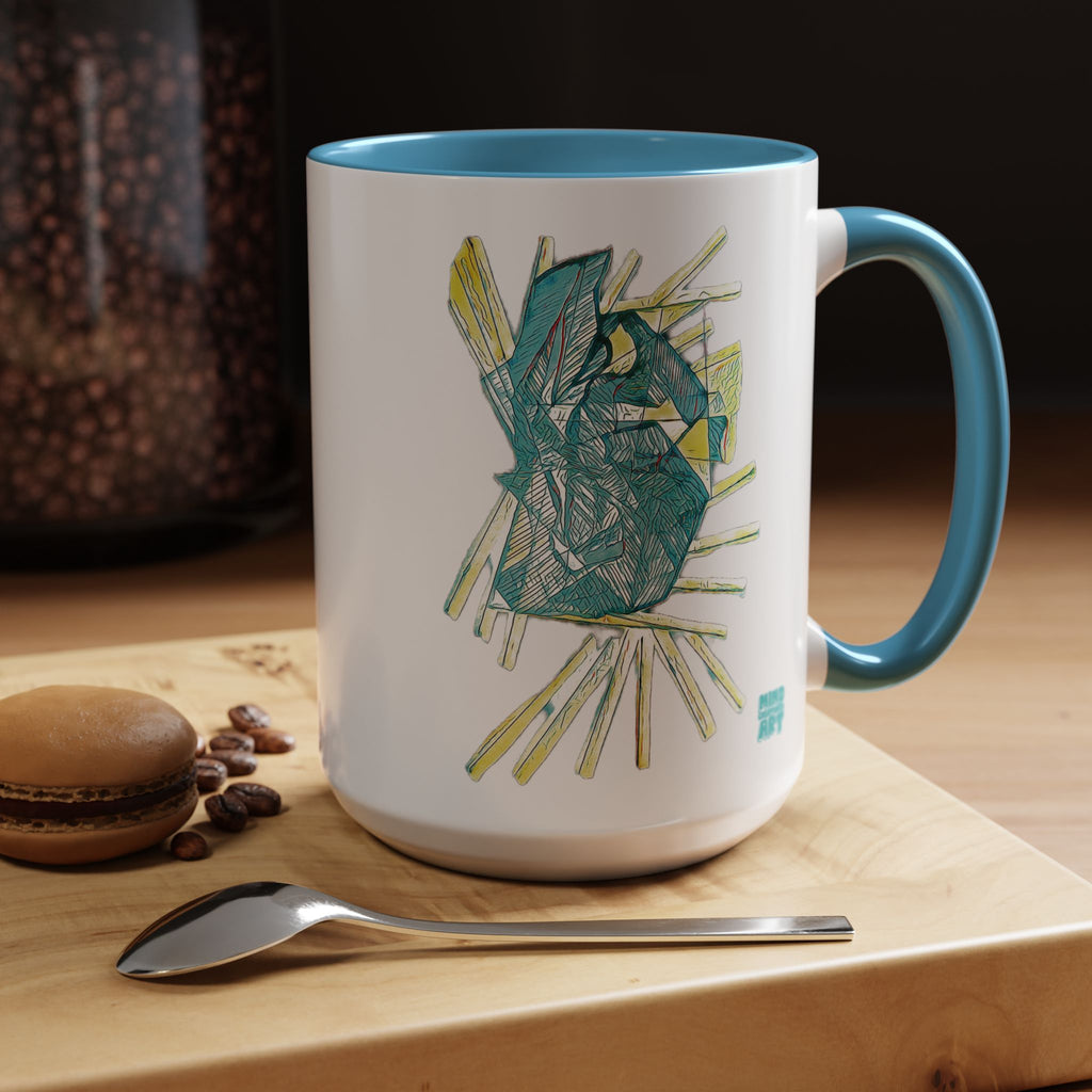 Lightspeed (Aqua) Accent Coffee Mug (11oz, 15oz)