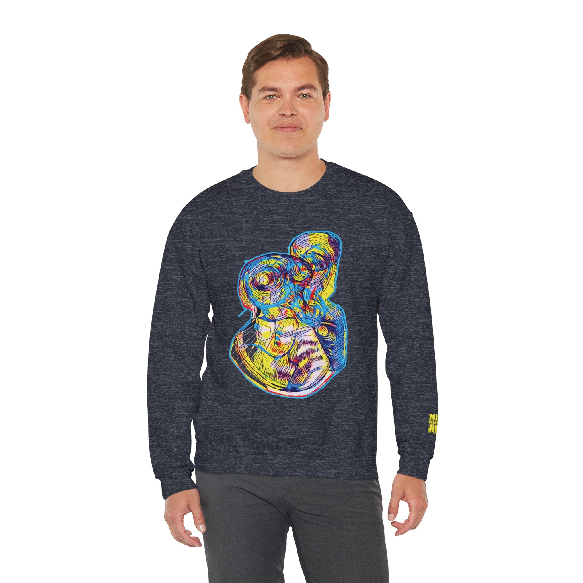 Curiosity (Neon) Unisex Heavy Blend™ Crewneck Sweatshirt
