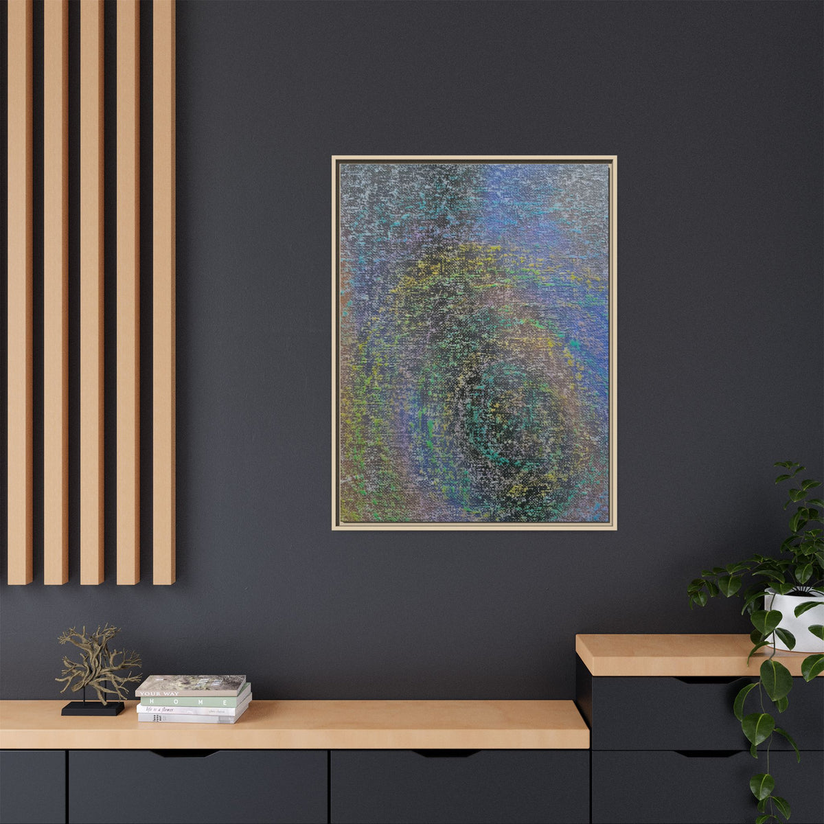 Iridescent (V2) Matte Canvas, Framed