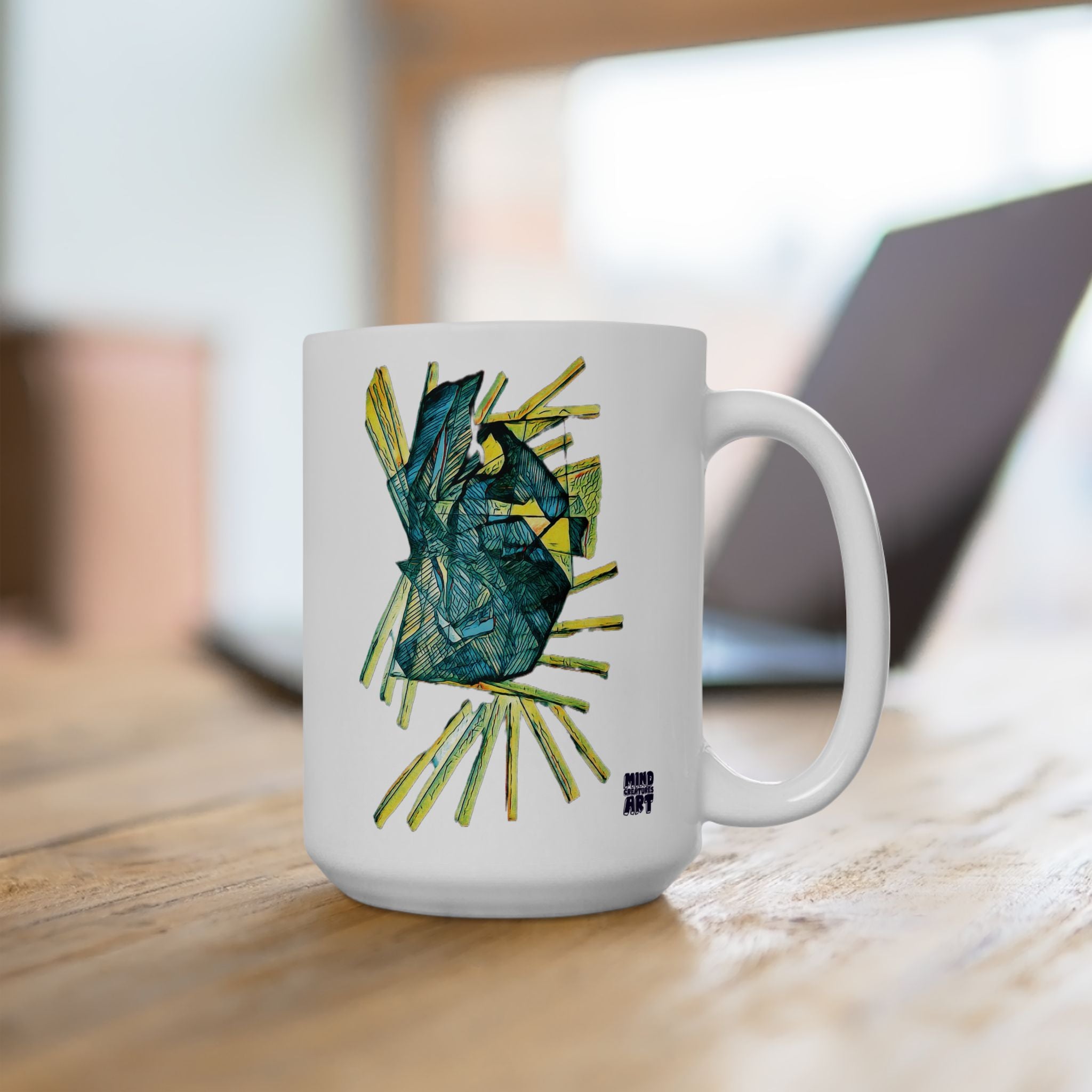 Lightspeed (Teal) White Ceramic Mug, (11oz, 15oz)