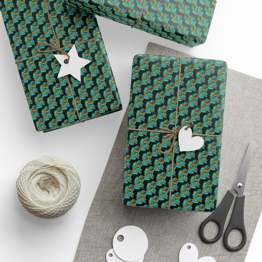 Exploration (Version 2, Black Background) Heavy Wrapping Paper