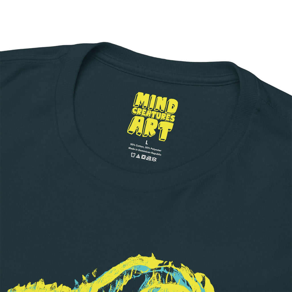 Exploration (Blur, Yellow & Blue) Unisex Heavy Cotton Tee