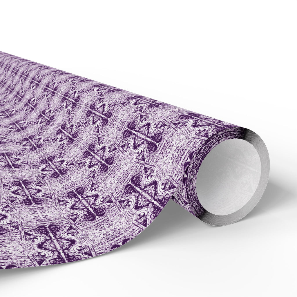 Love (Purple, White Background) Heavy Wrapping Paper