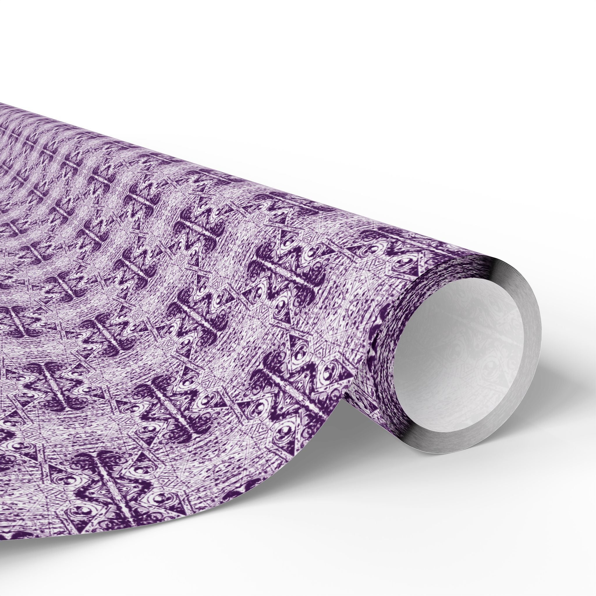 Love (Purple, White Background) Heavy Wrapping Paper