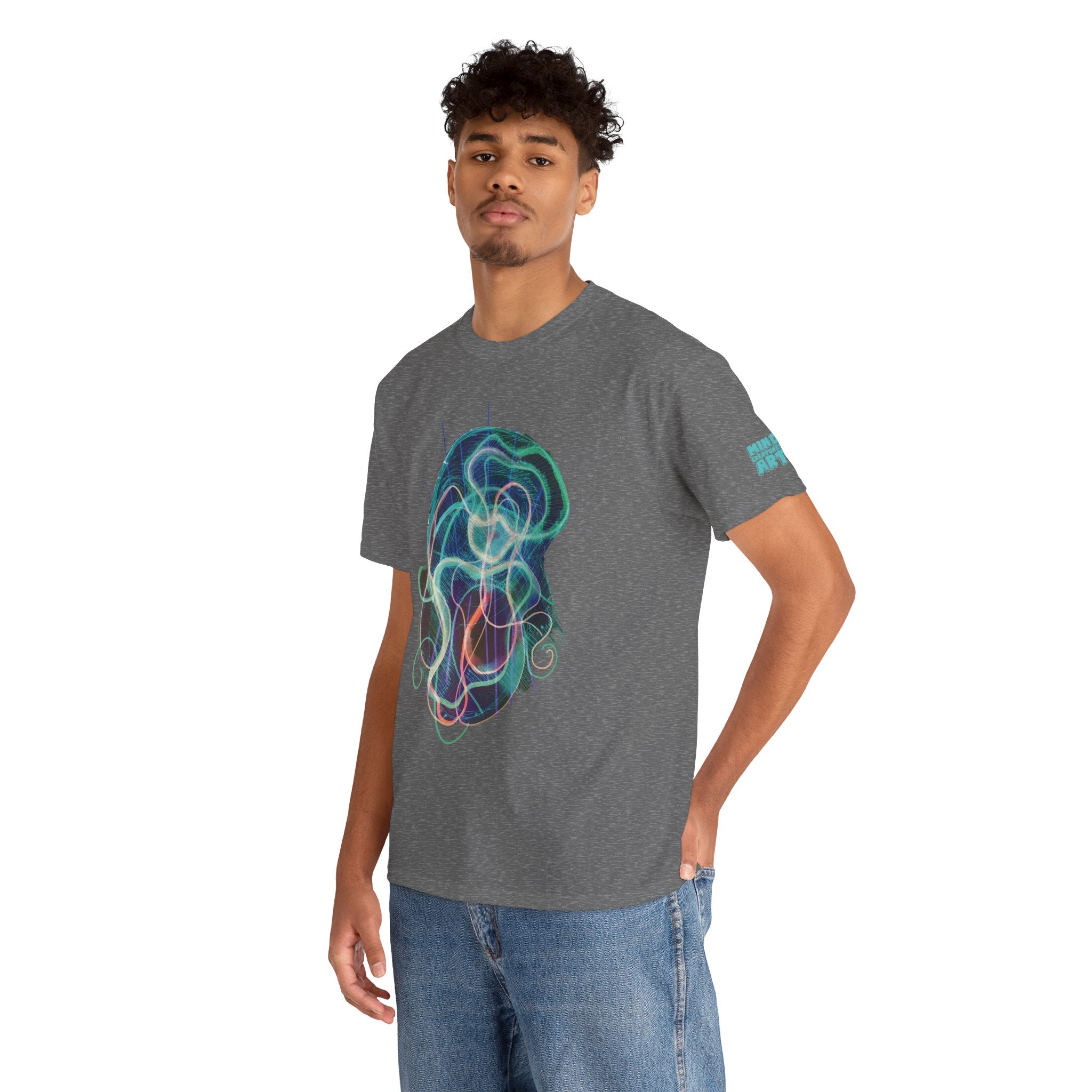 Davy Jones (Electric Teal) Unisex Heavy Cotton Tee