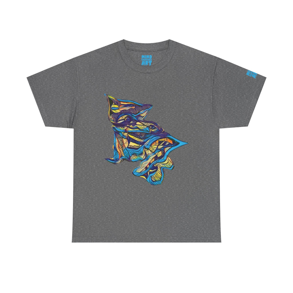 Cheshire (Blue & Yellow) Unisex Heavy Cotton Tee