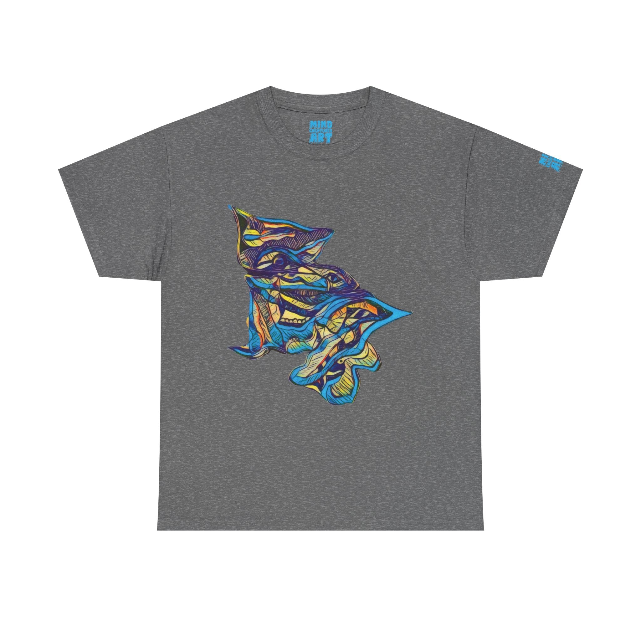 Cheshire (Blue & Yellow) Unisex Heavy Cotton Tee