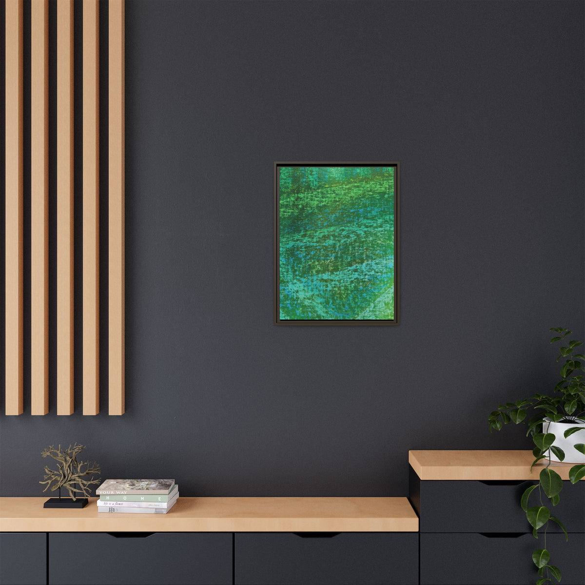 Lagoon (V2) Matte Canvas, Framed