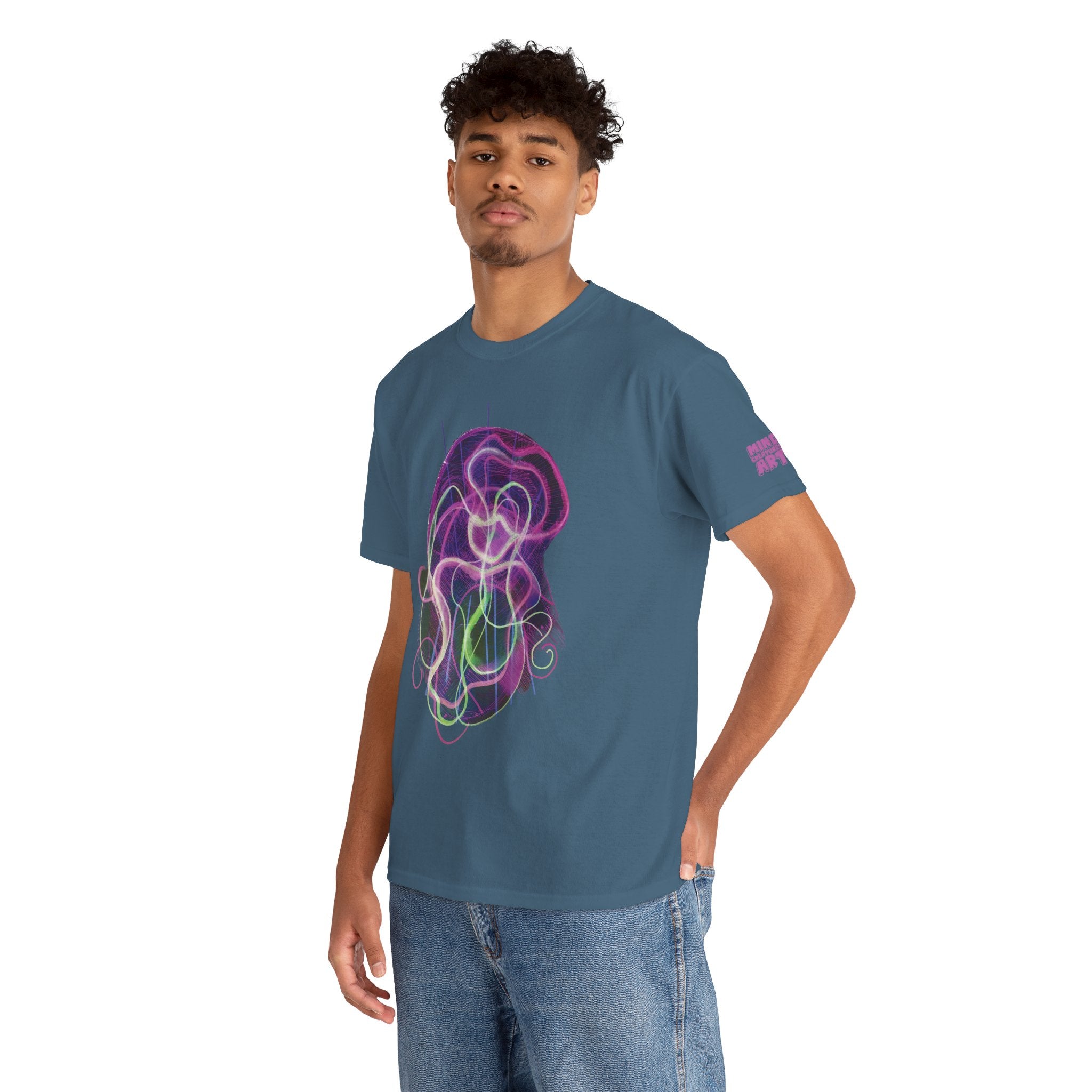 Davy Jones (Electric Purple) Unisex Heavy Cotton Tee