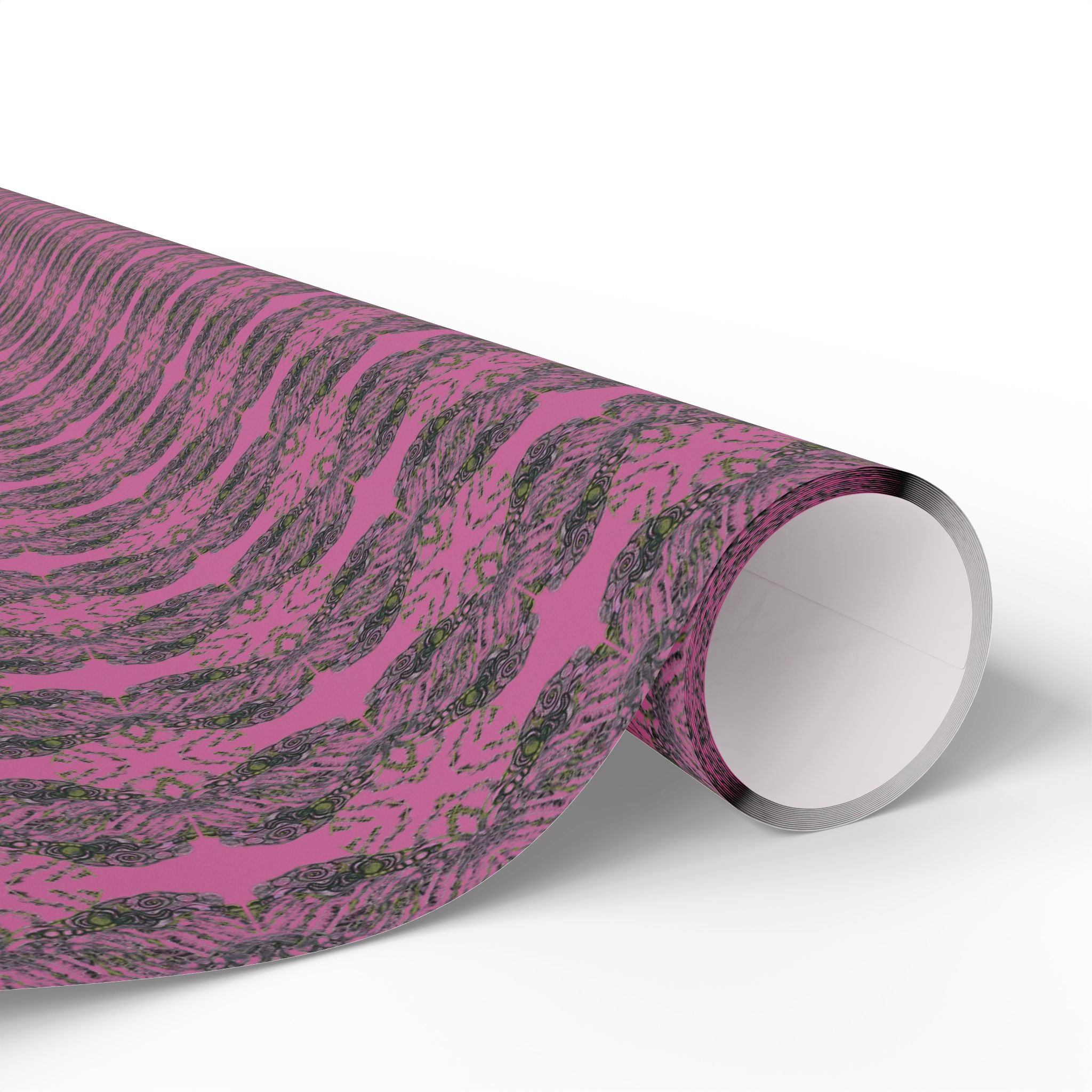 Vessel (Neon, Mirror, Pink Background) Heavy Wrapping Paper