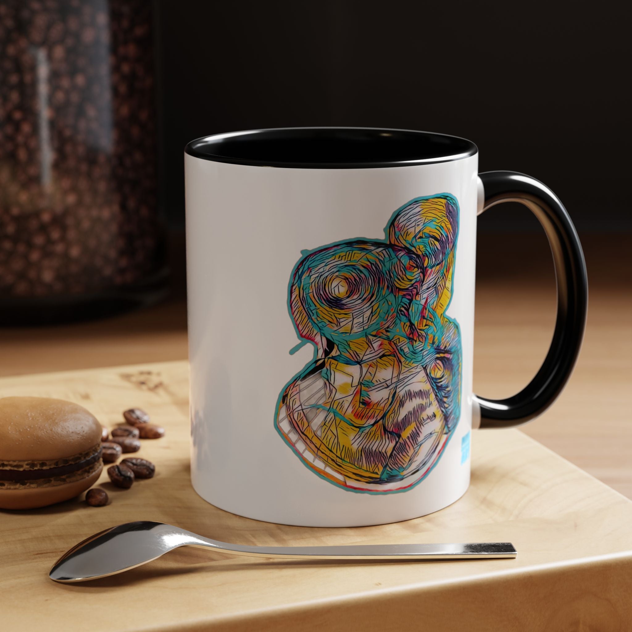 Curiosity (Teal) Accent Coffee Mug (11oz, 15oz)