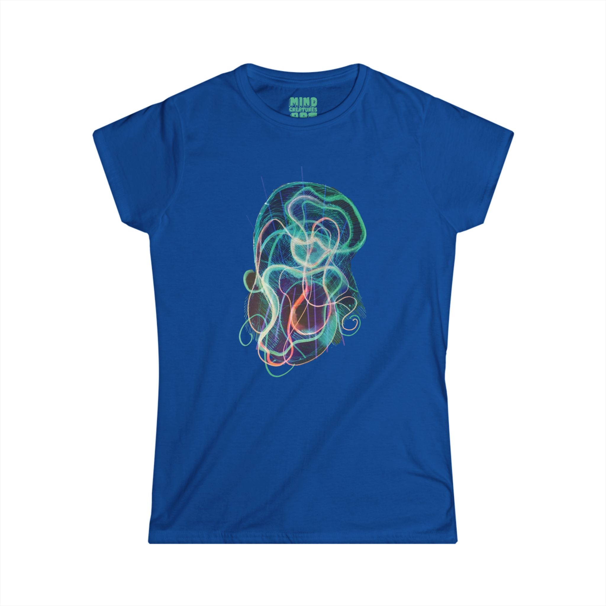 Davy Jones (Electric Teal) Women's Softstyle Tee