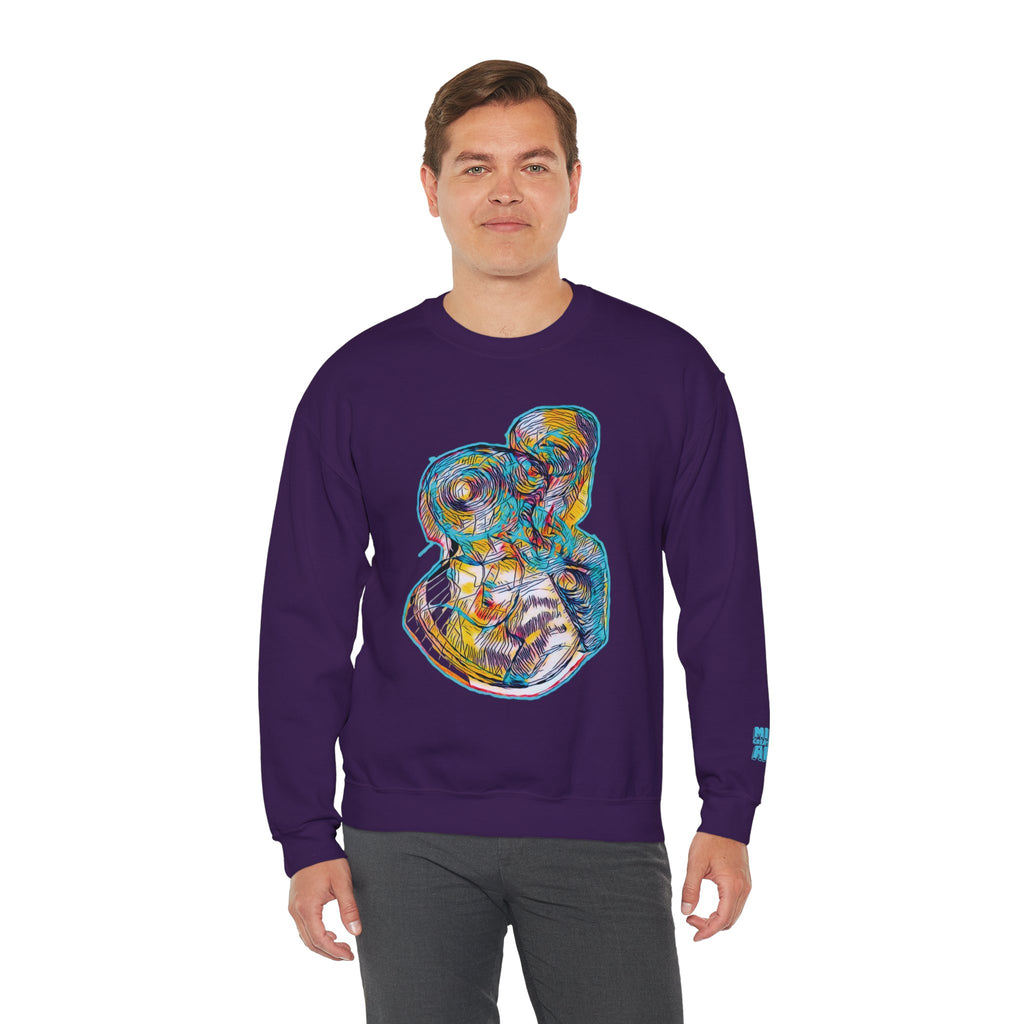 Curiosity (Aqua) Unisex Heavy Blend™ Crewneck Sweatshirt