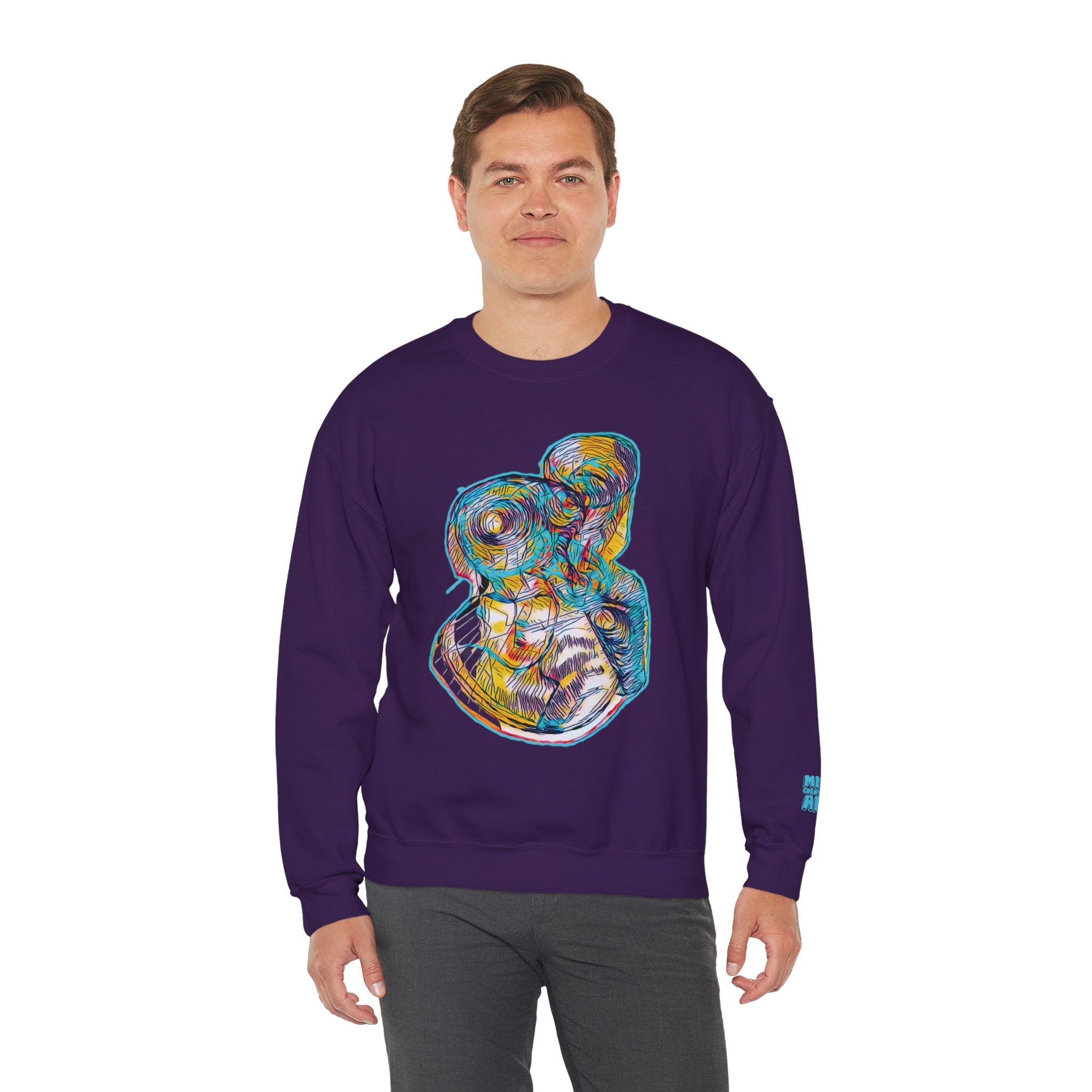 Curiosity (Aqua) Unisex Heavy Blend™ Crewneck Sweatshirt