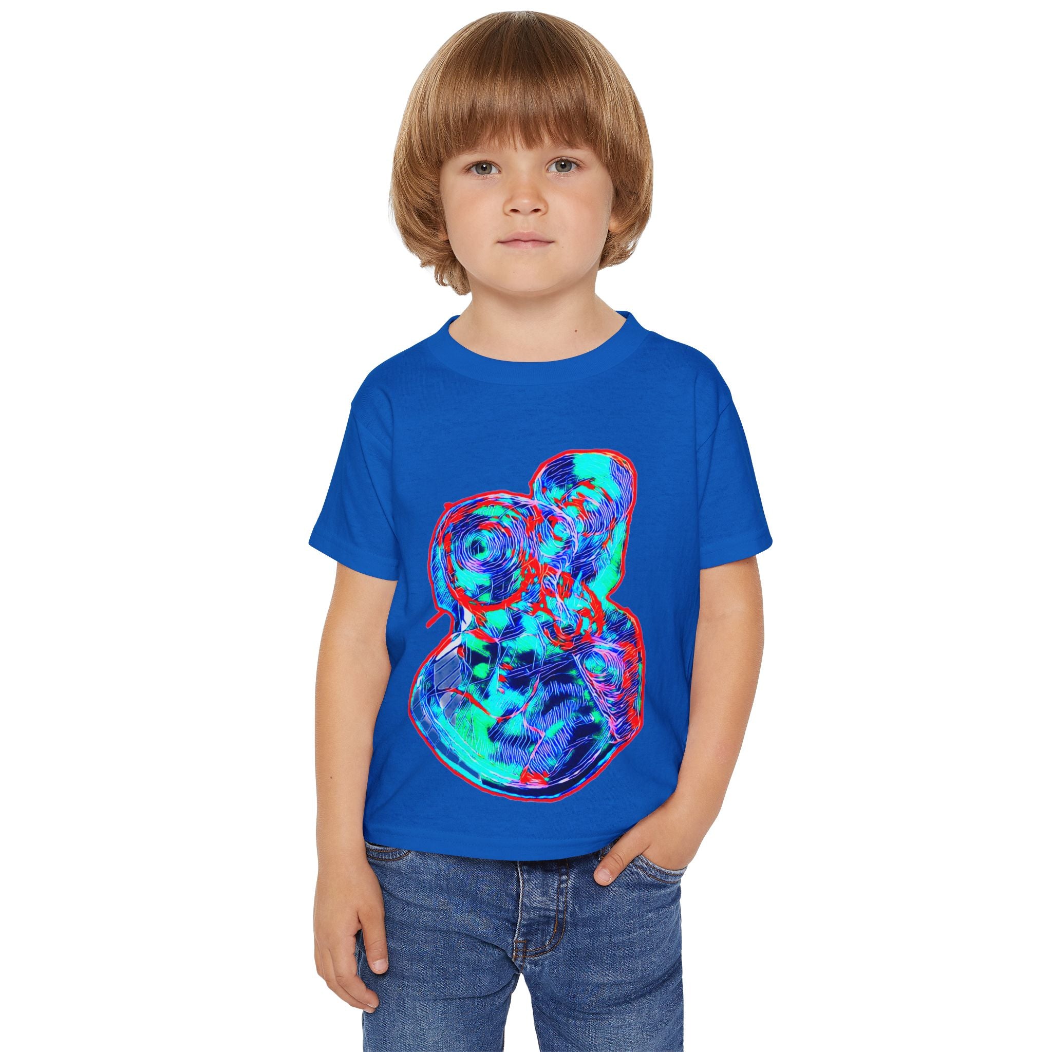 Curiosity (Blue & Red) Heavy Cotton™ Toddler T-shirt