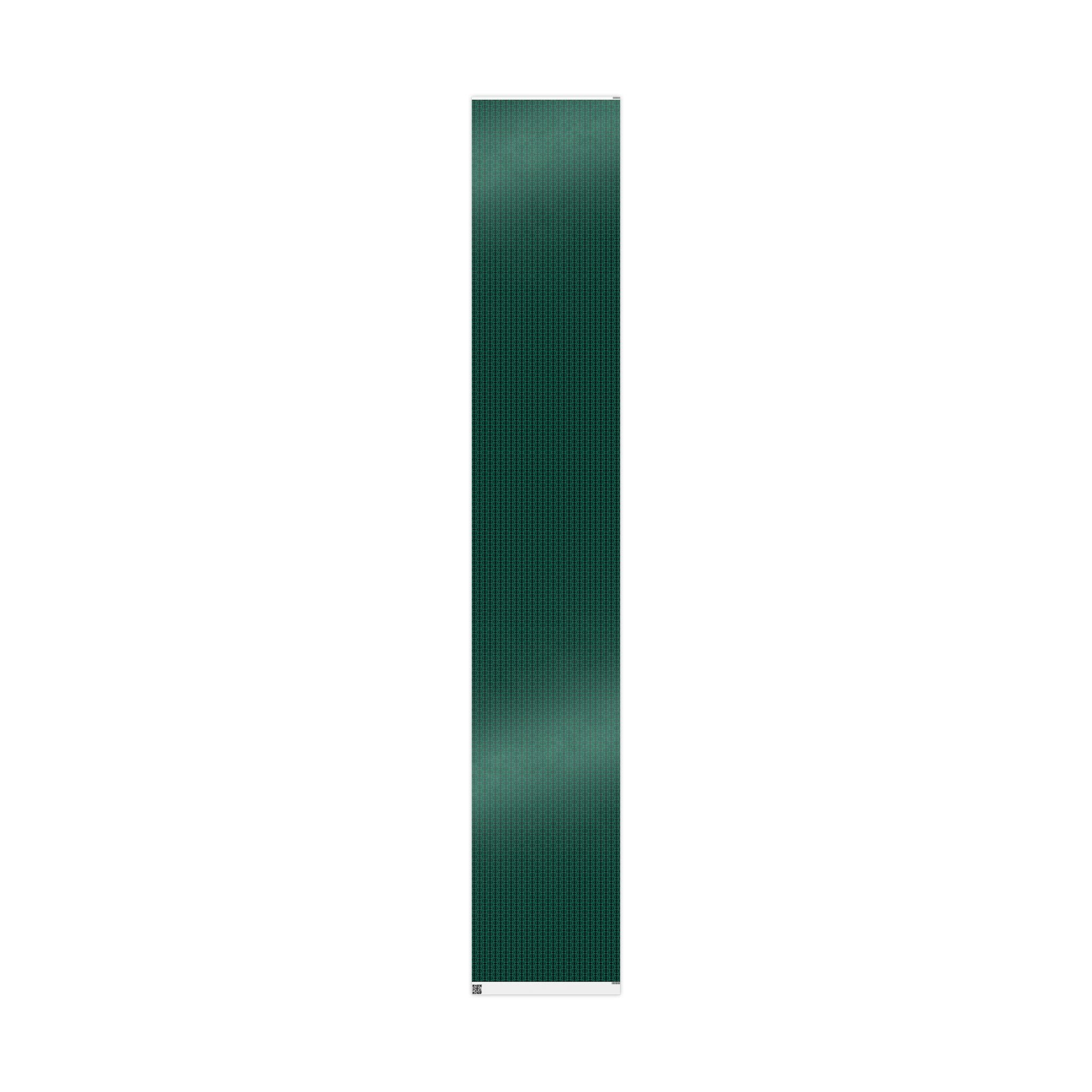 Curiosity (Emerald, Black Background) Heavy Wrapping Paper