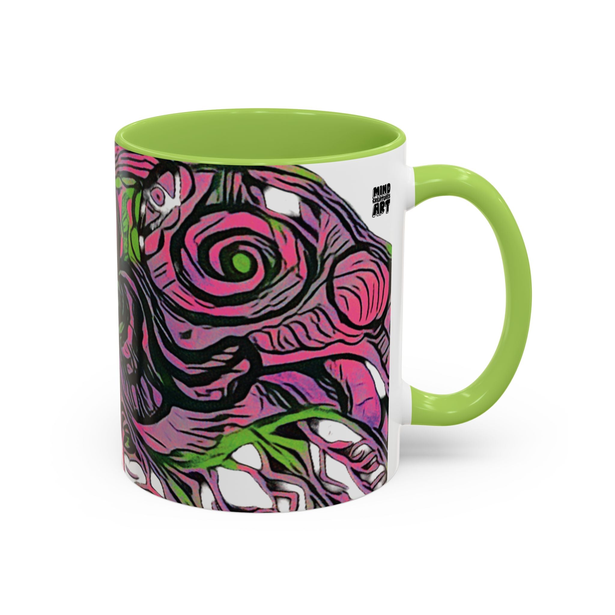 Vessel (Neon) Accent Coffee Mug (11oz, 15oz)