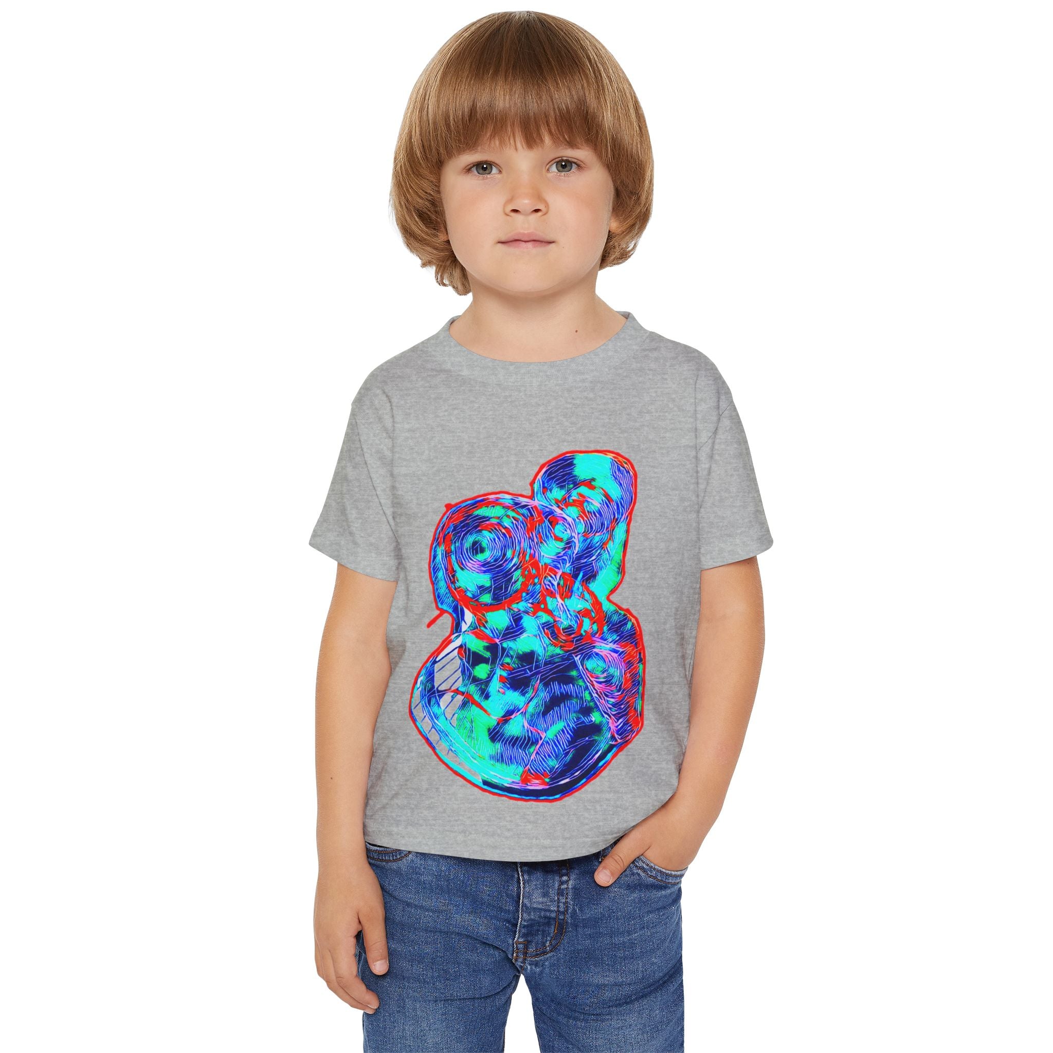 Curiosity (Blue & Red) Heavy Cotton™ Toddler T-shirt