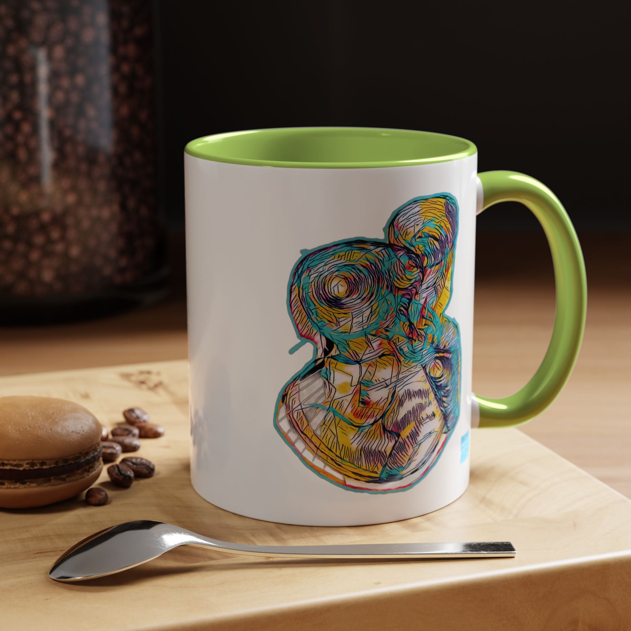 Curiosity (Teal) Accent Coffee Mug (11oz, 15oz)