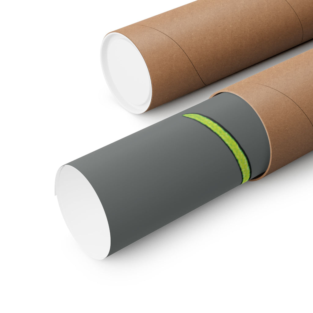 Dive Reflex (Lime, Dark Gray Background) Matte Poster